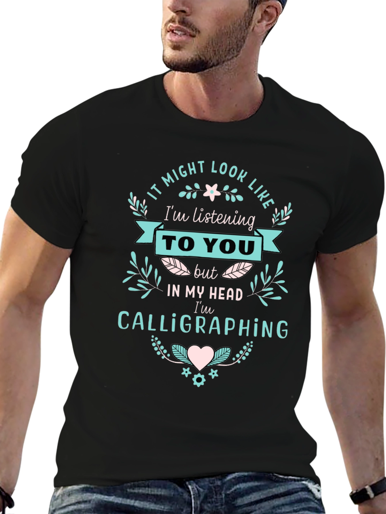 Calligraphing T-Shirt - Funny Tee