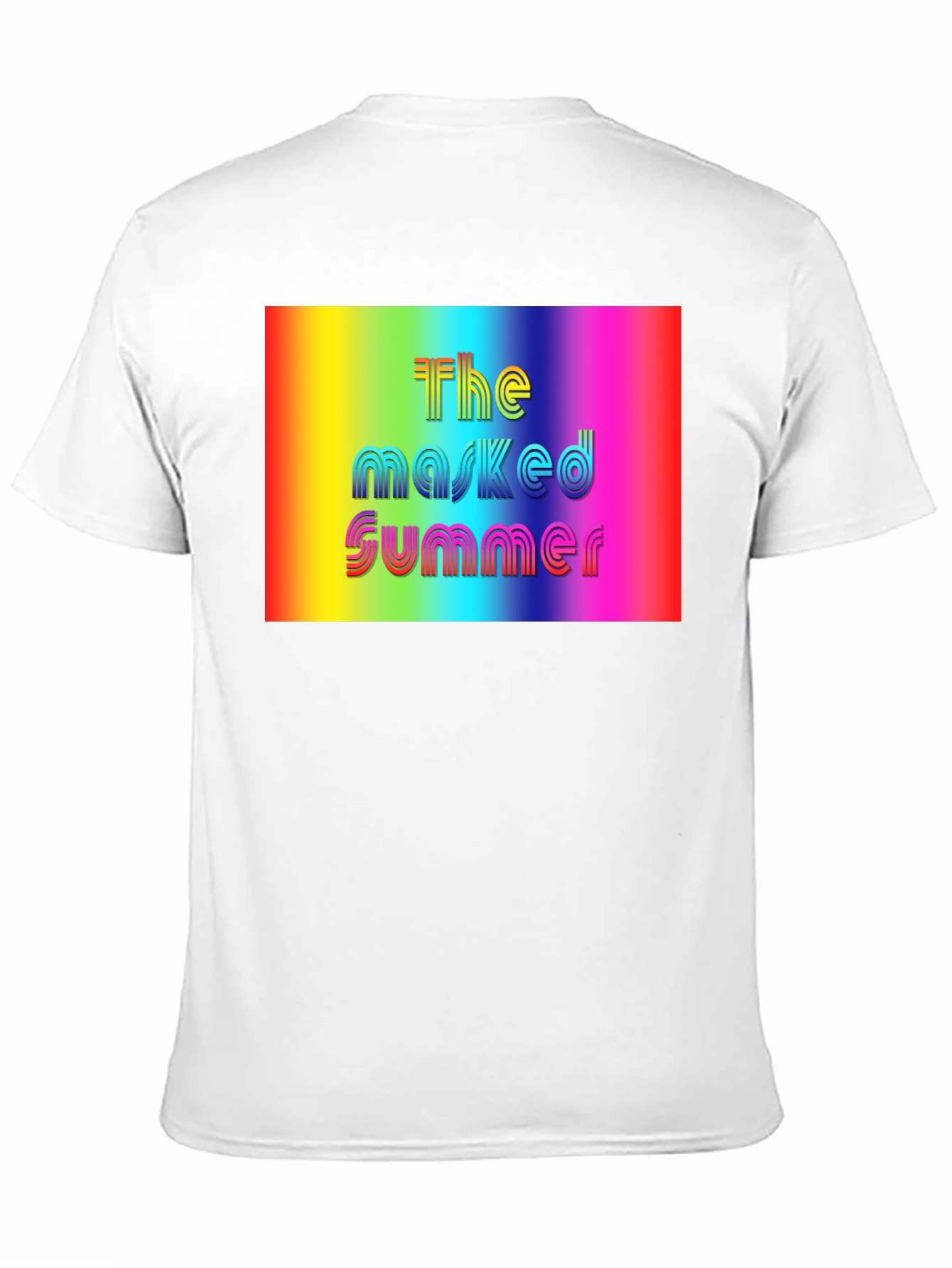 The Masked Summer Rainbow Graphic Tee