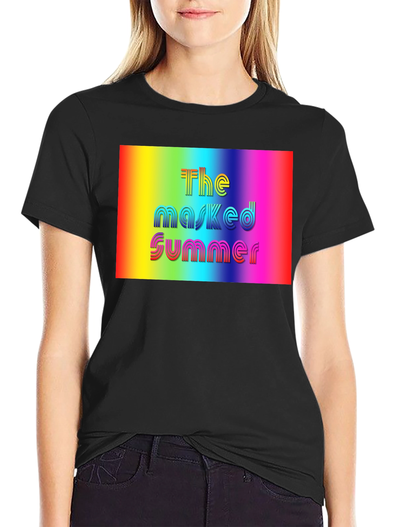 The Masked Summer Rainbow Graphic Tee