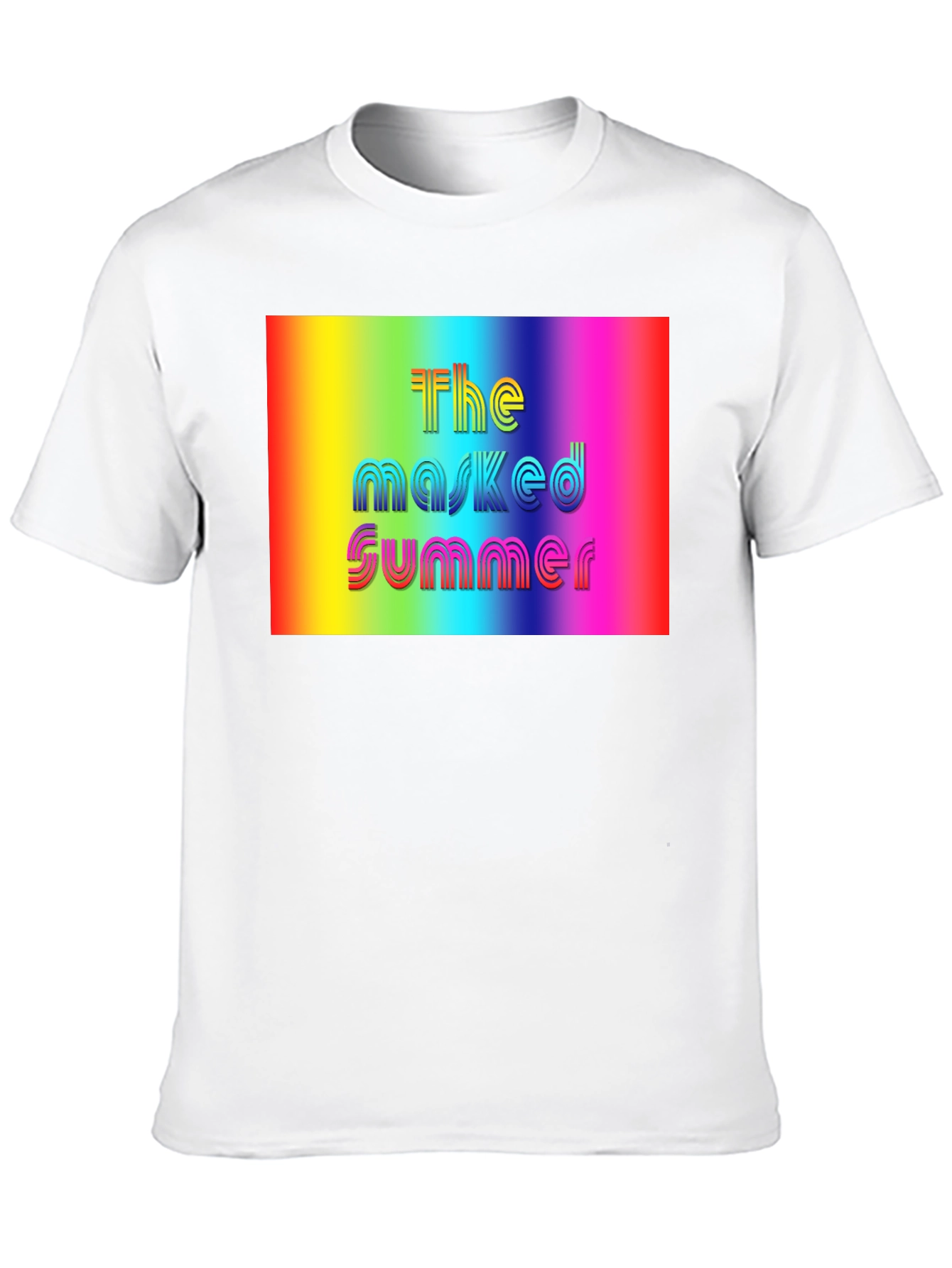 The Masked Summer Rainbow Graphic Tee