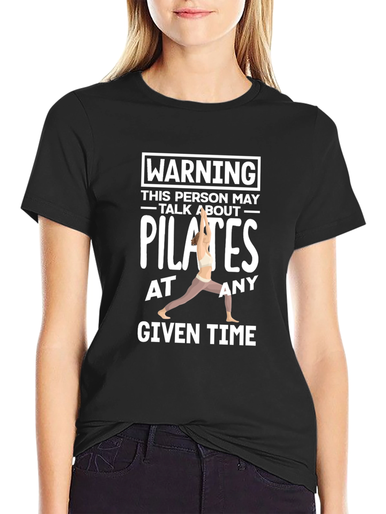Pilates Lover Tee - Warning May Talk About Pilates