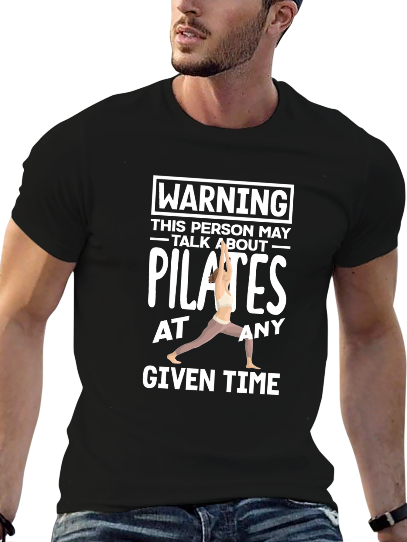 Pilates Lover Tee - Warning May Talk About Pilates