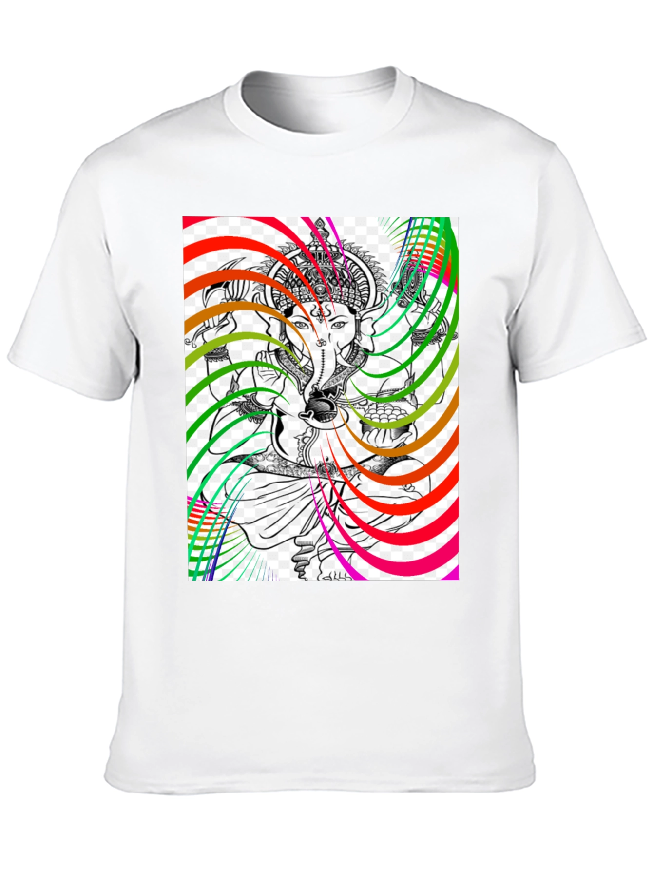Ganesha Psychedelic Art Graphic T-Shirt