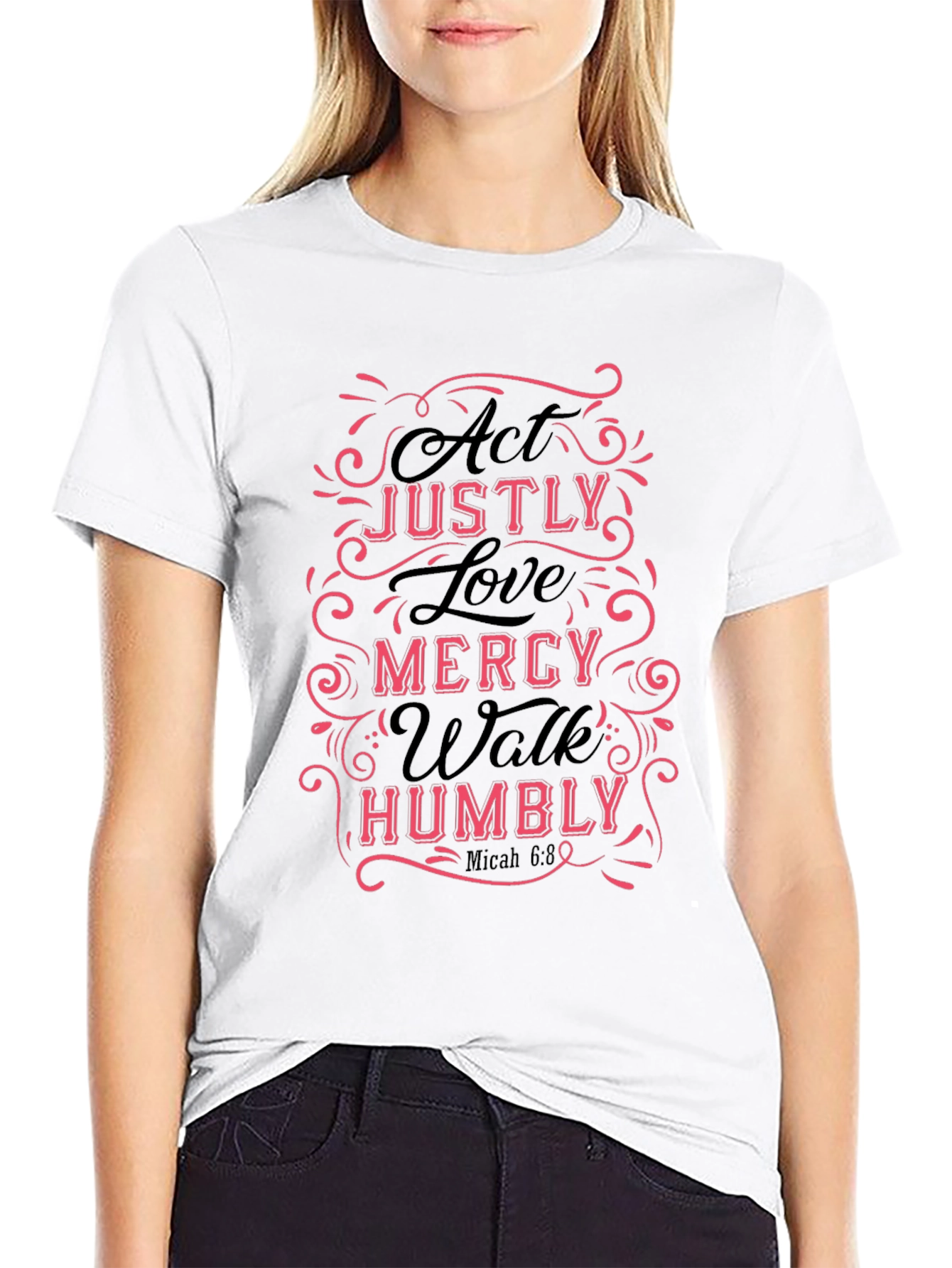 Act Justly Love Mercy Mens T-Shirt