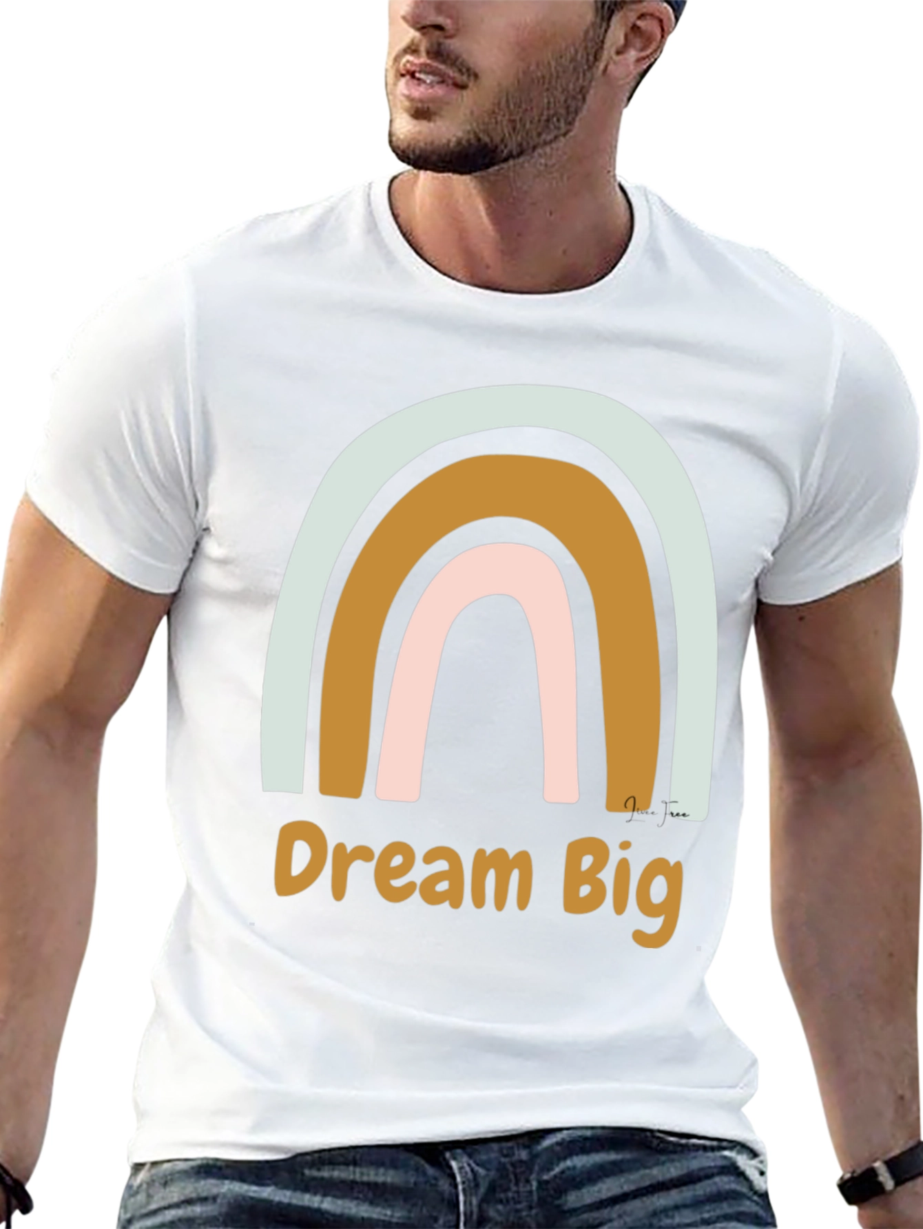 Dream Big Rainbow Graphic Tee - Unisex