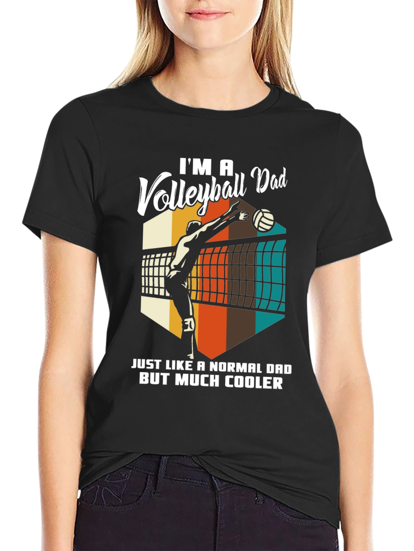 Volleyball Dad T-Shirt - Cool Dad Edition