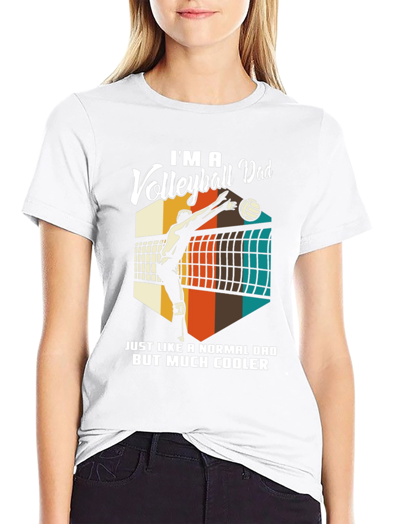 Volleyball Dad T-Shirt - Cool Dad Edition
