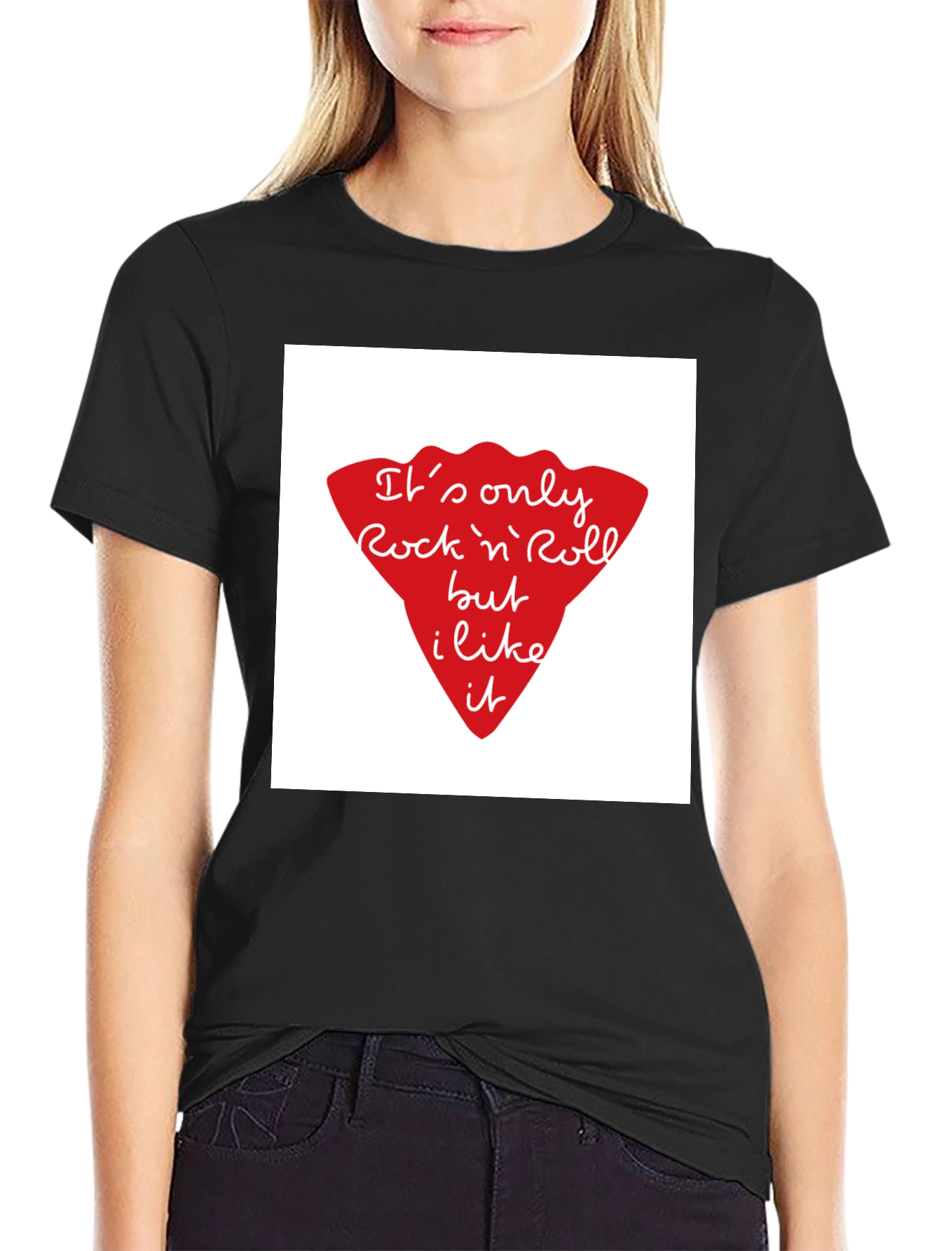 Rock n Roll Graphic Tee - Black Unisex T-Shirt