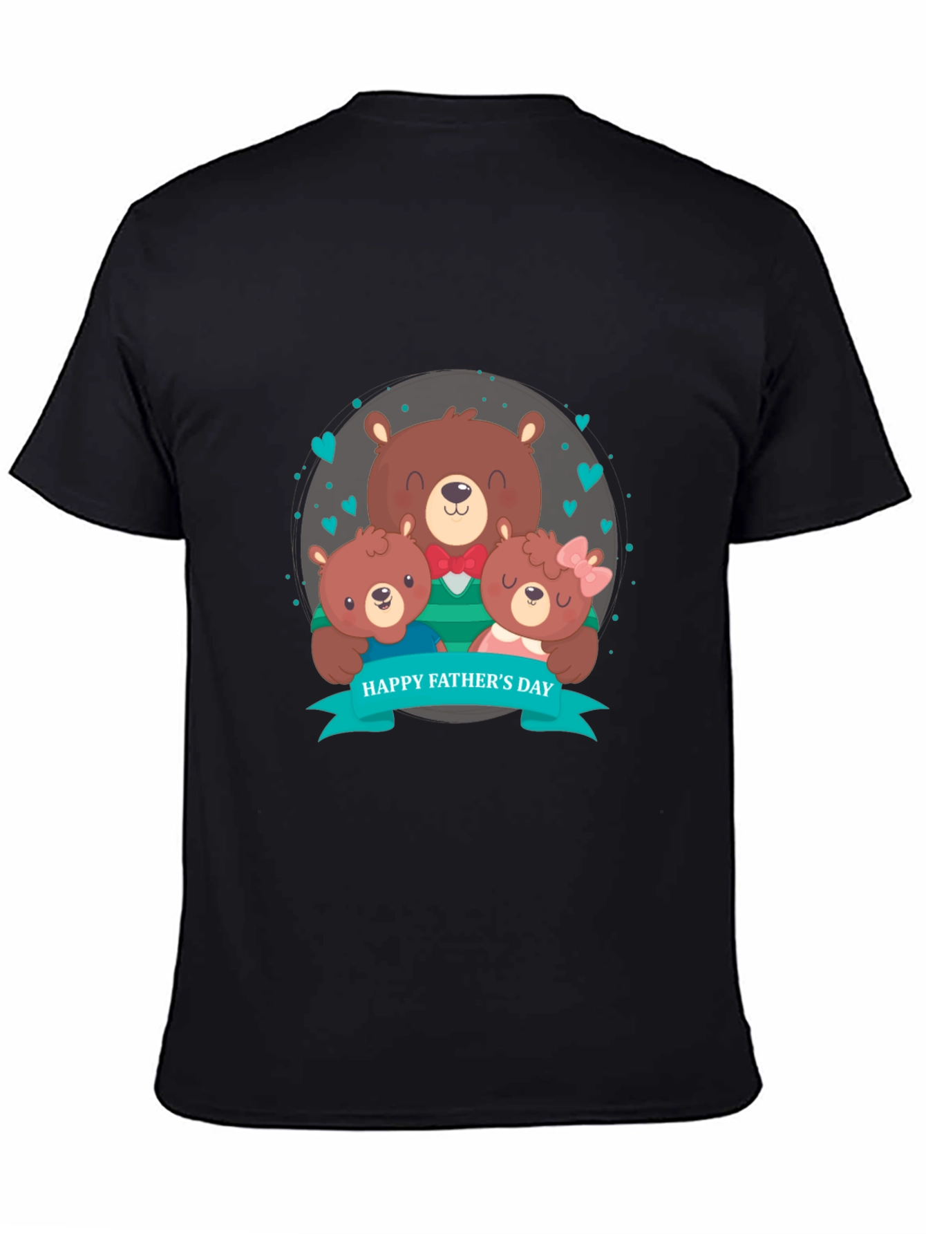 Fathers Day Bear Family Graphic Tee