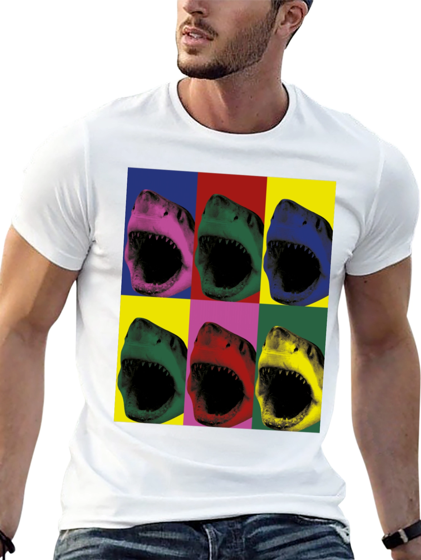 Pop Art Shark T-Shirt