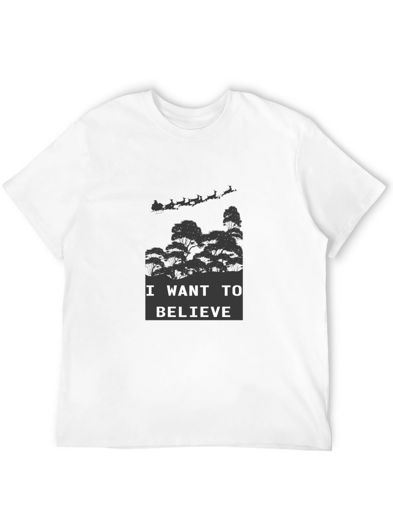 Believe Graphic Tee - Christmas Santa Shirt