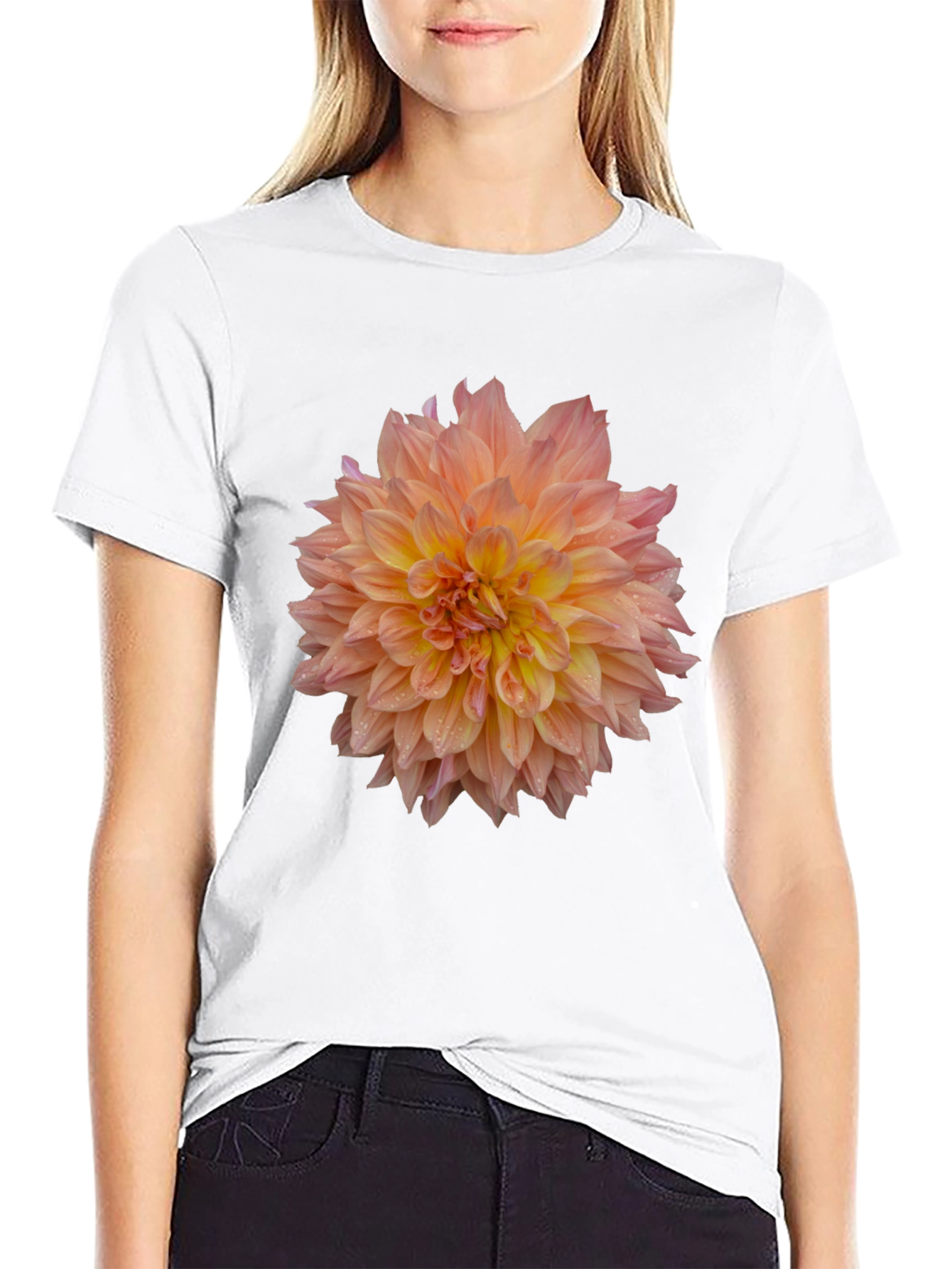 Floral Print Tee - Stylish Graphic T-Shirt