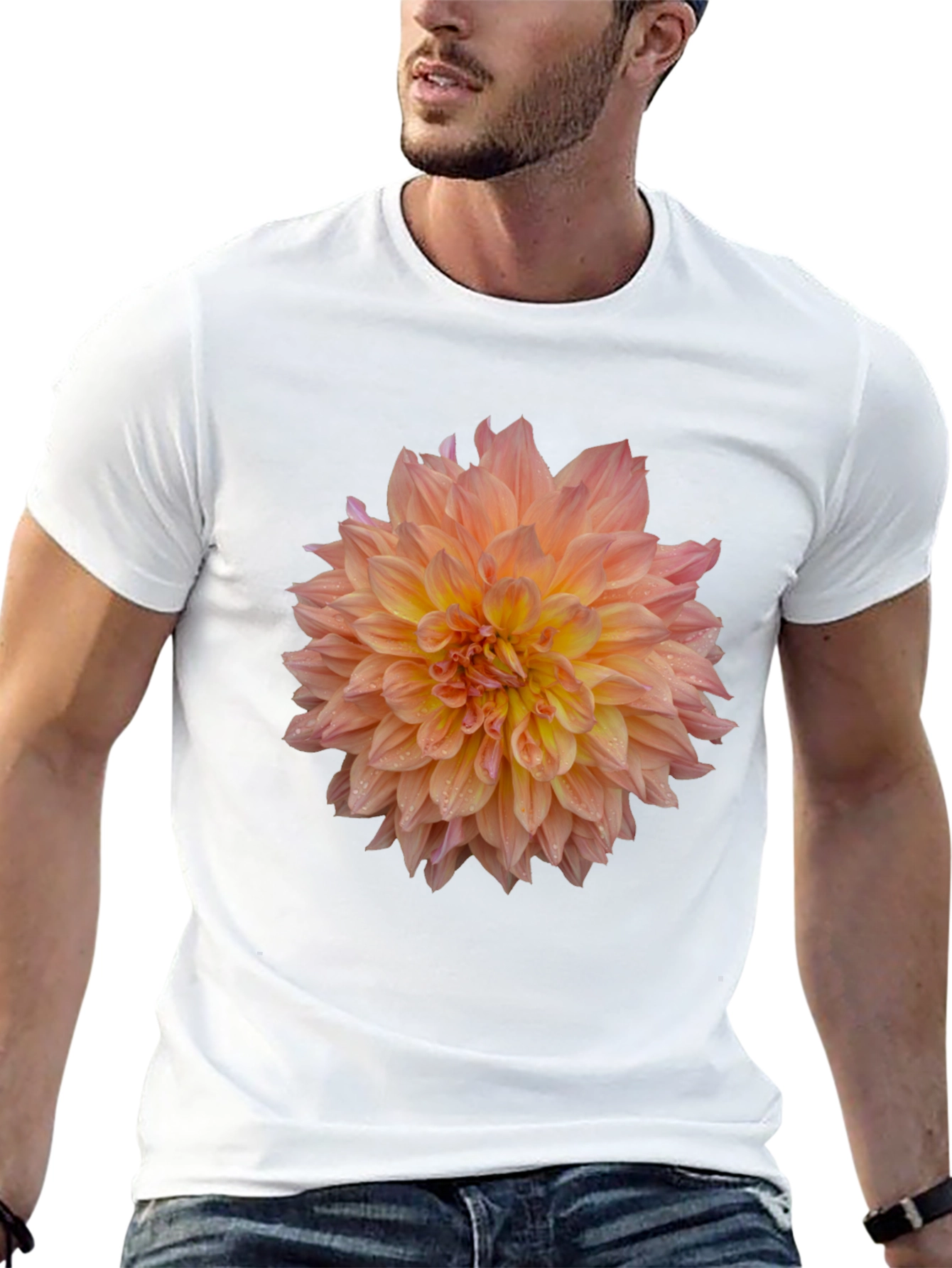 Floral Print Tee - Stylish Graphic T-Shirt