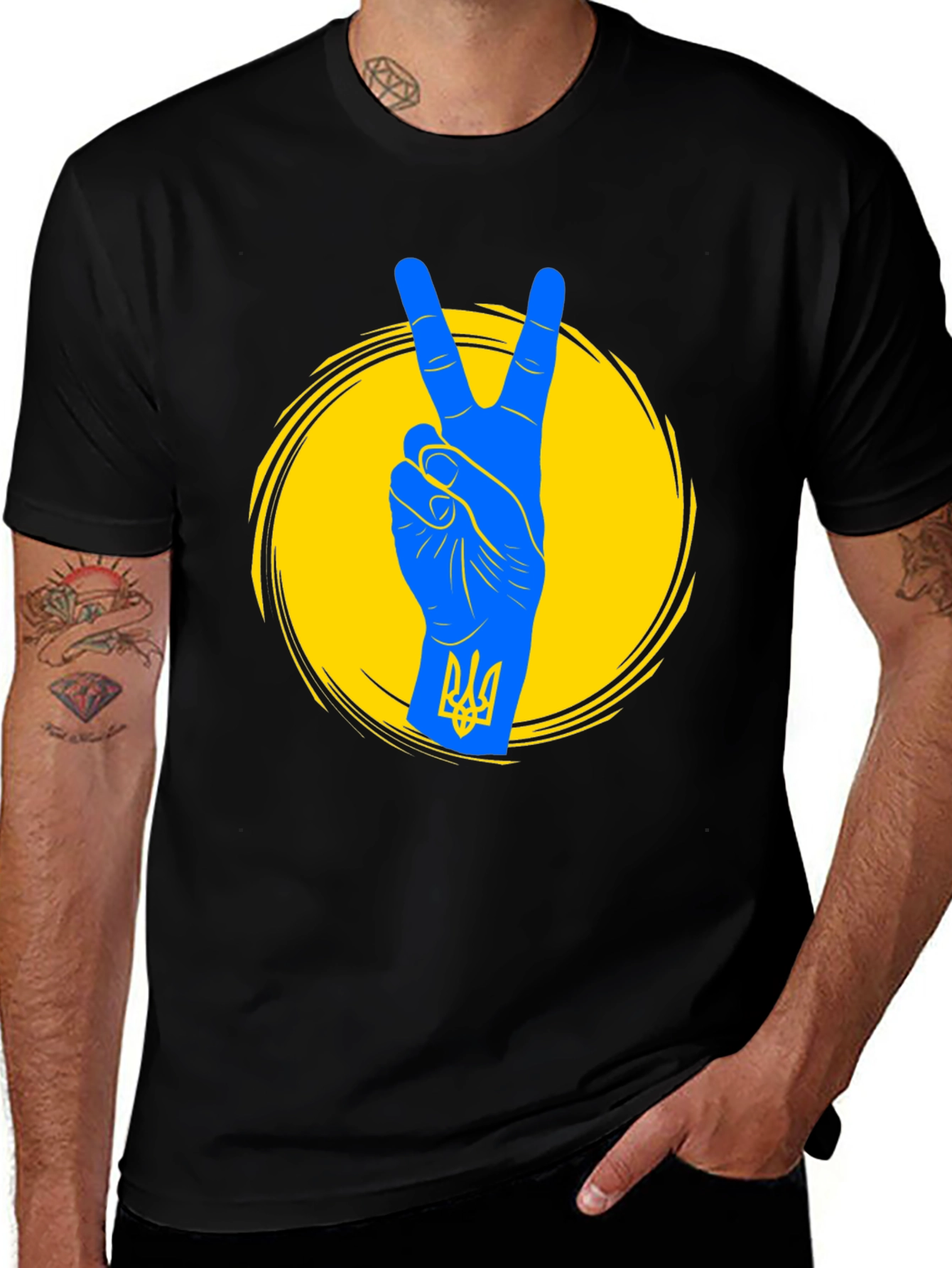 Ukraine Peace Sign T-Shirt
