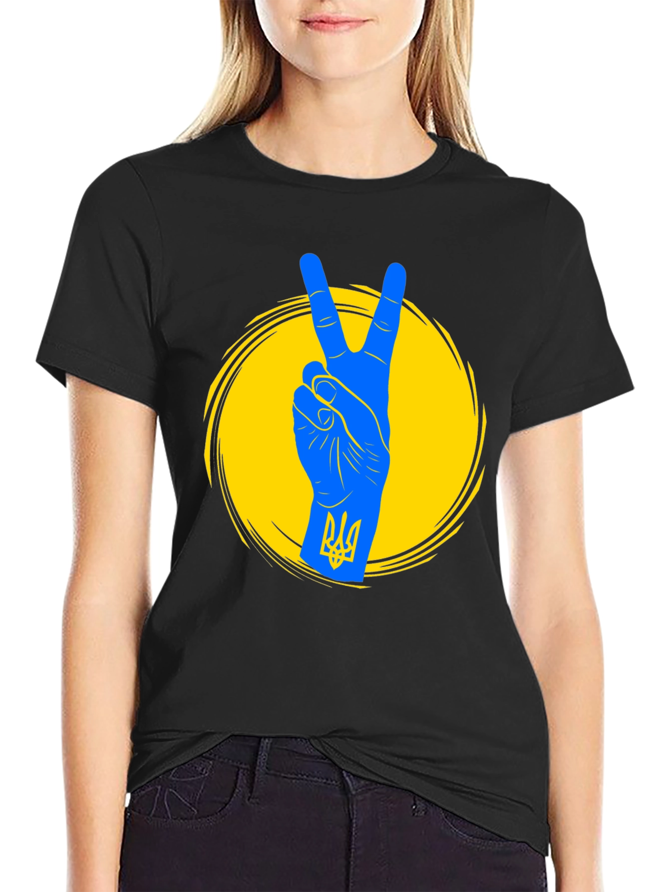 Ukraine Peace Sign T-Shirt