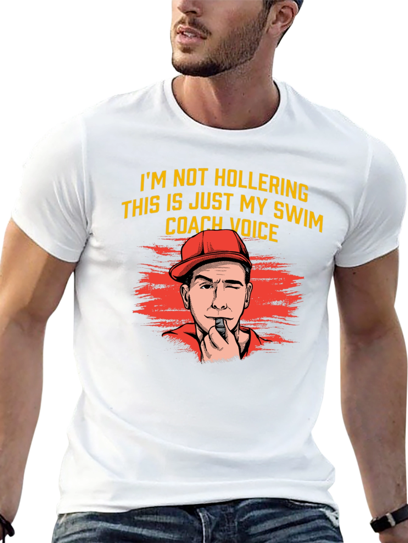 Swim Coach Voice T-Shirt Funny Gift for Swimmers