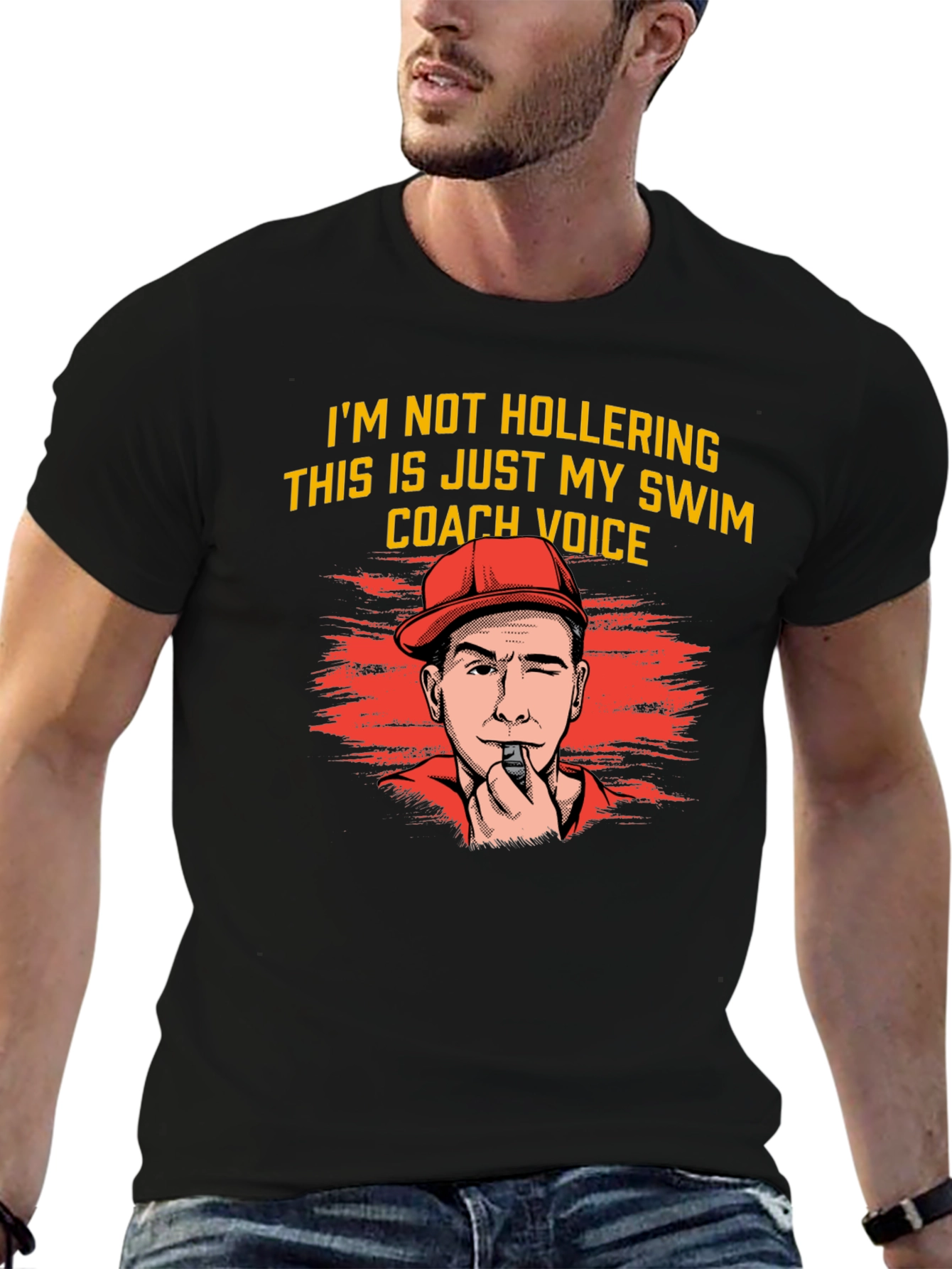 Swim Coach Voice T-Shirt Funny Gift for Swimmers