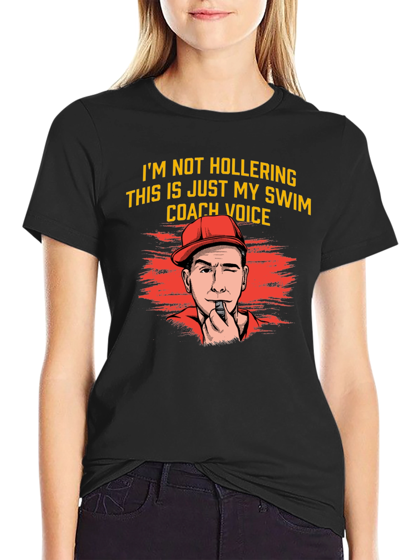Swim Coach Voice T-Shirt Funny Gift for Swimmers