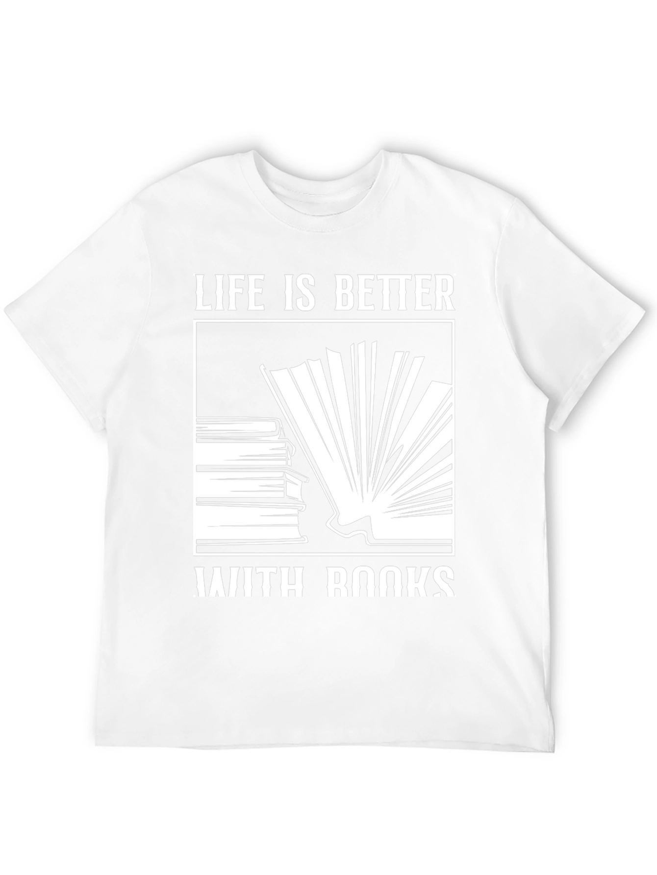 Life is Better With Books Black T-Shirt