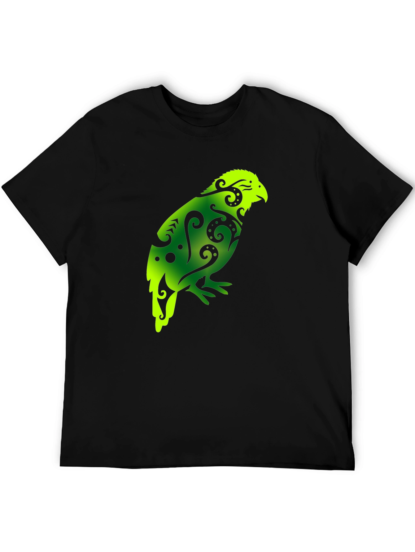 Maori Bird T-Shirt - Black