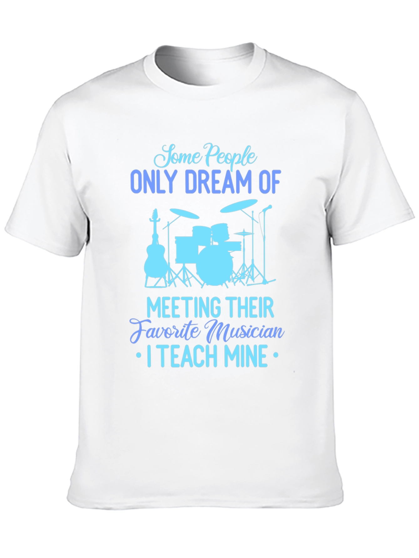 Musician Teacher Graphic Tee - Black Cotton T-Shirt