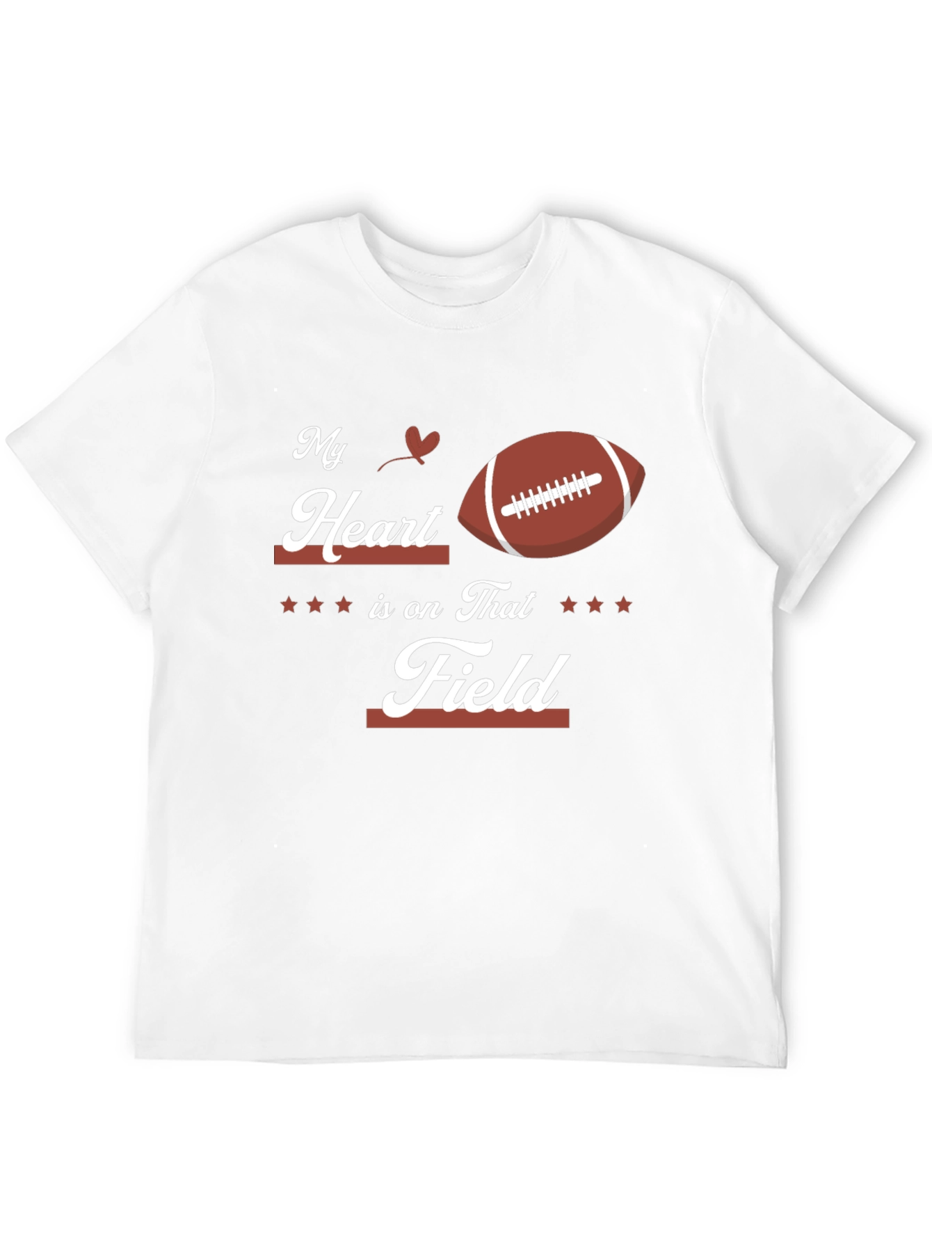 My Heart is on That Field Football T-Shirt