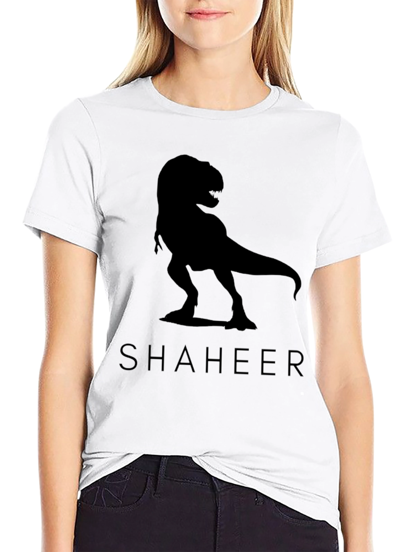Black T-Rex Graphic Tee - SHAHEER