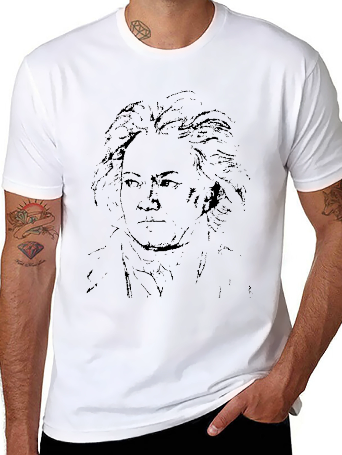 Beethoven Graphic T-Shirt - Classic Composer Tee
