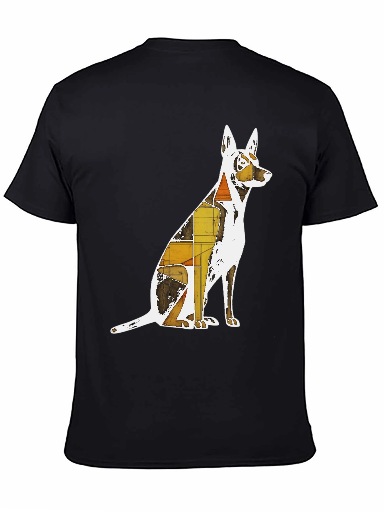 Abstract Dog Graphic T-Shirt - Stylish Unisex Tee