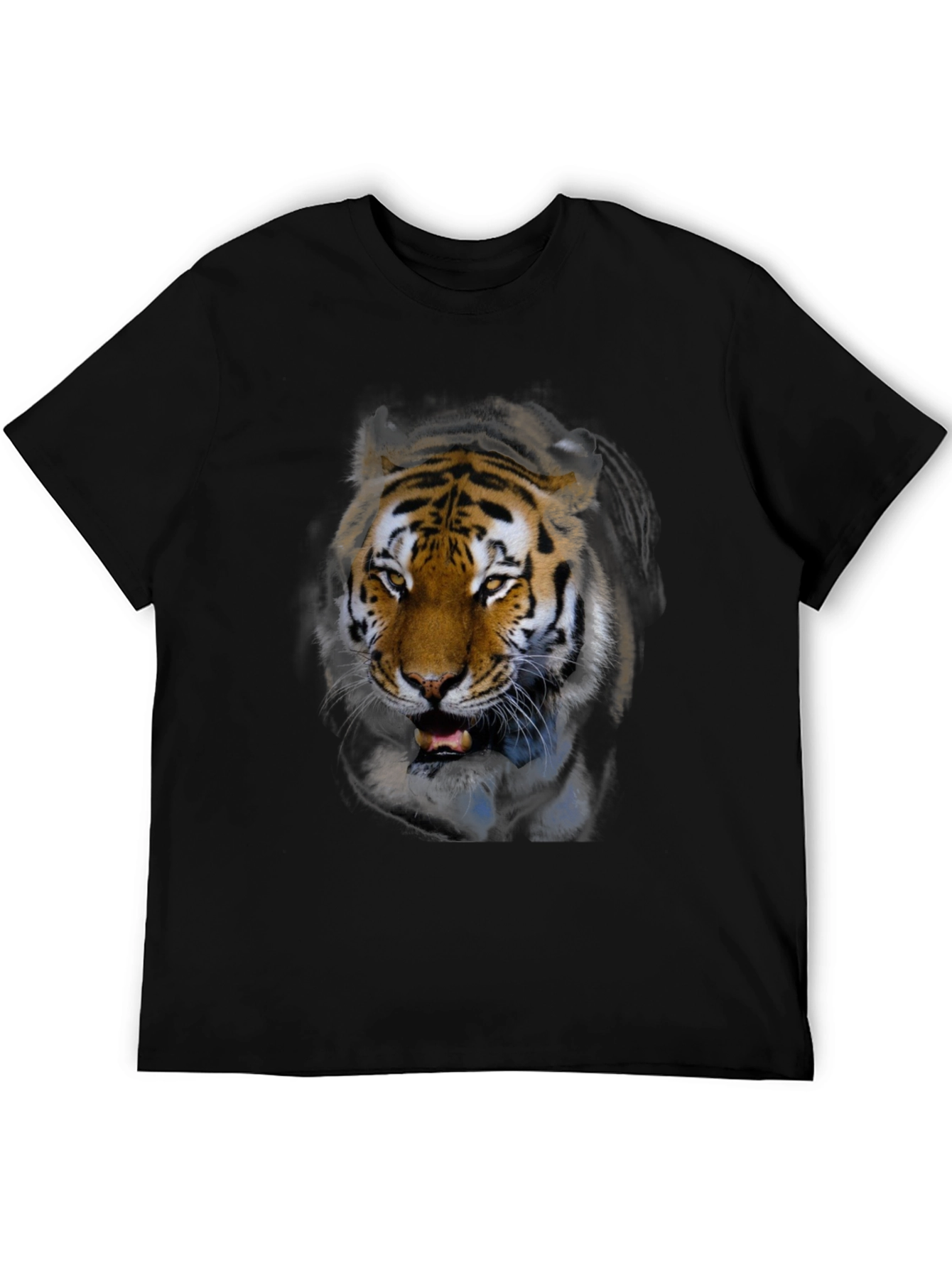 Tiger Graphic Black T-Shirt - Mens