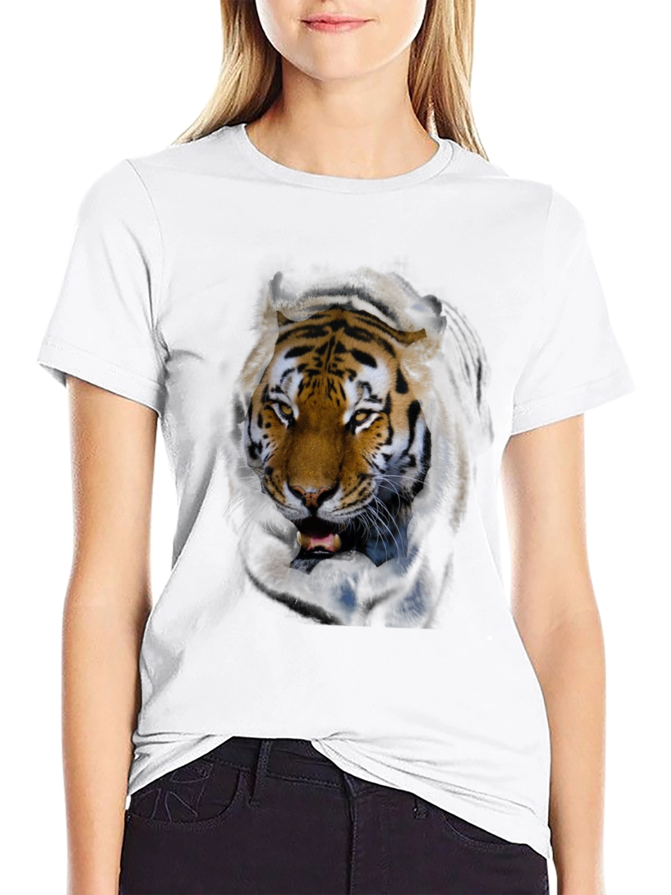 Tiger Graphic Black T-Shirt - Mens
