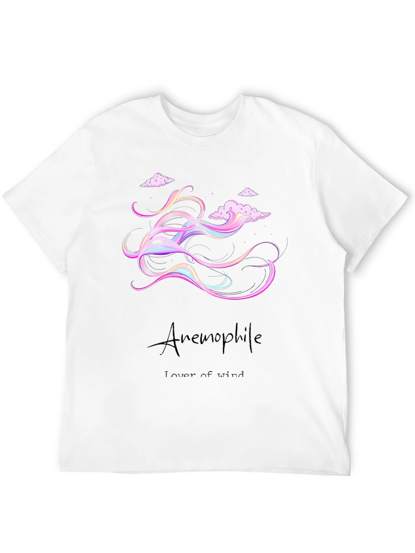 Anemophile T-Shirt: Dreamy Wind Design Soft Cotton