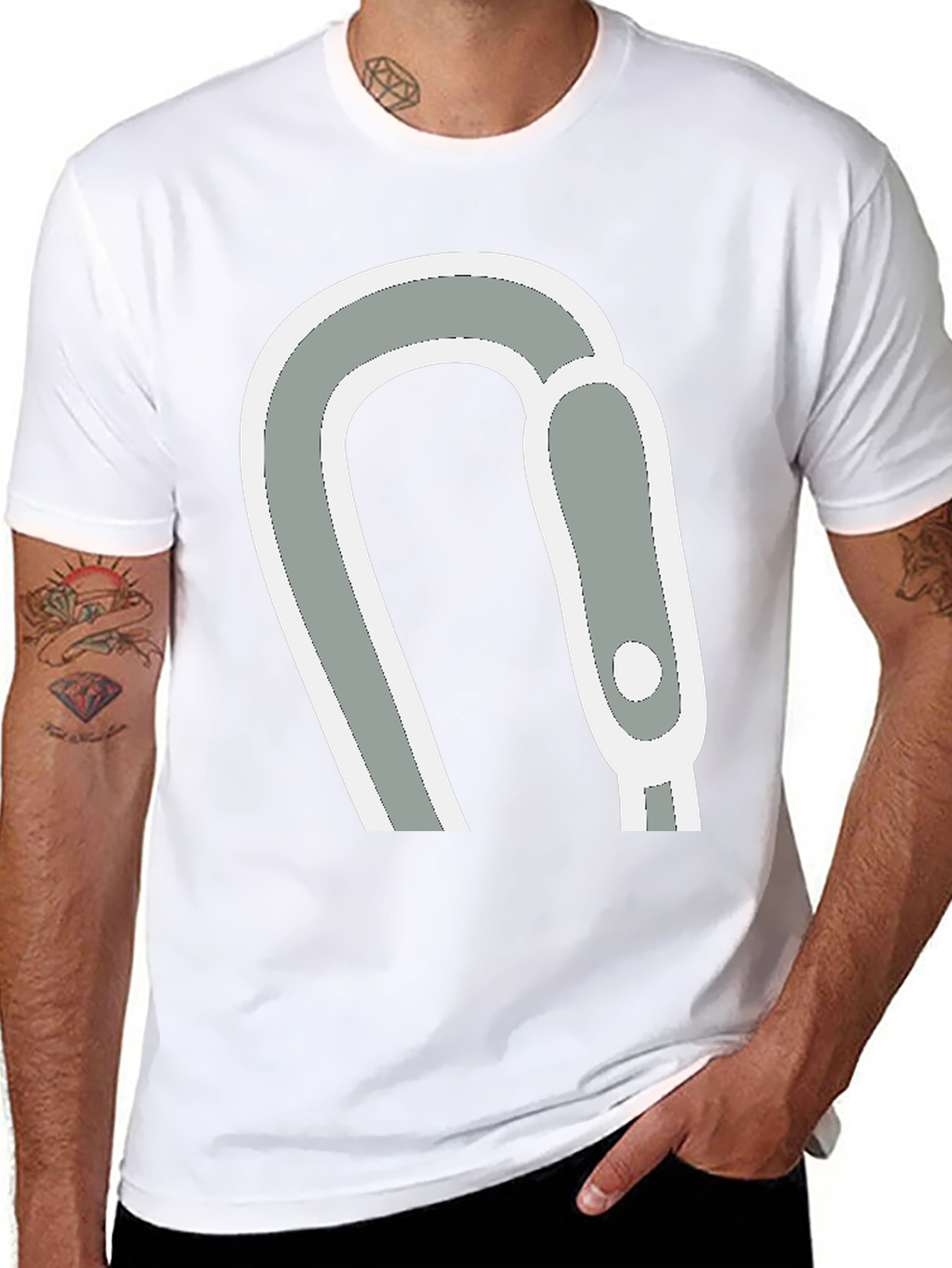 Carabiner Graphic Tee - Black