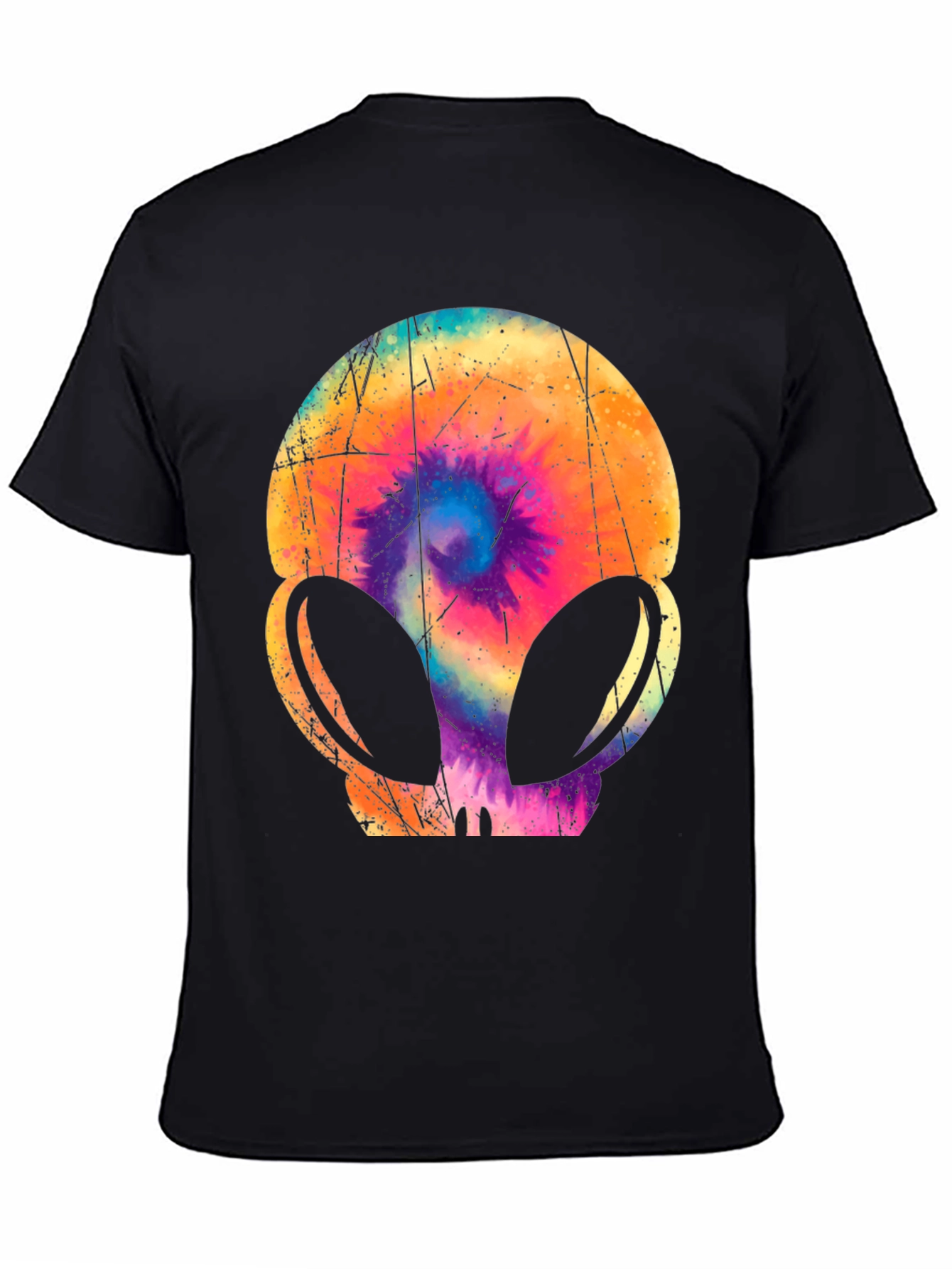 Retro Alien Tie-Dye Graphic Tee