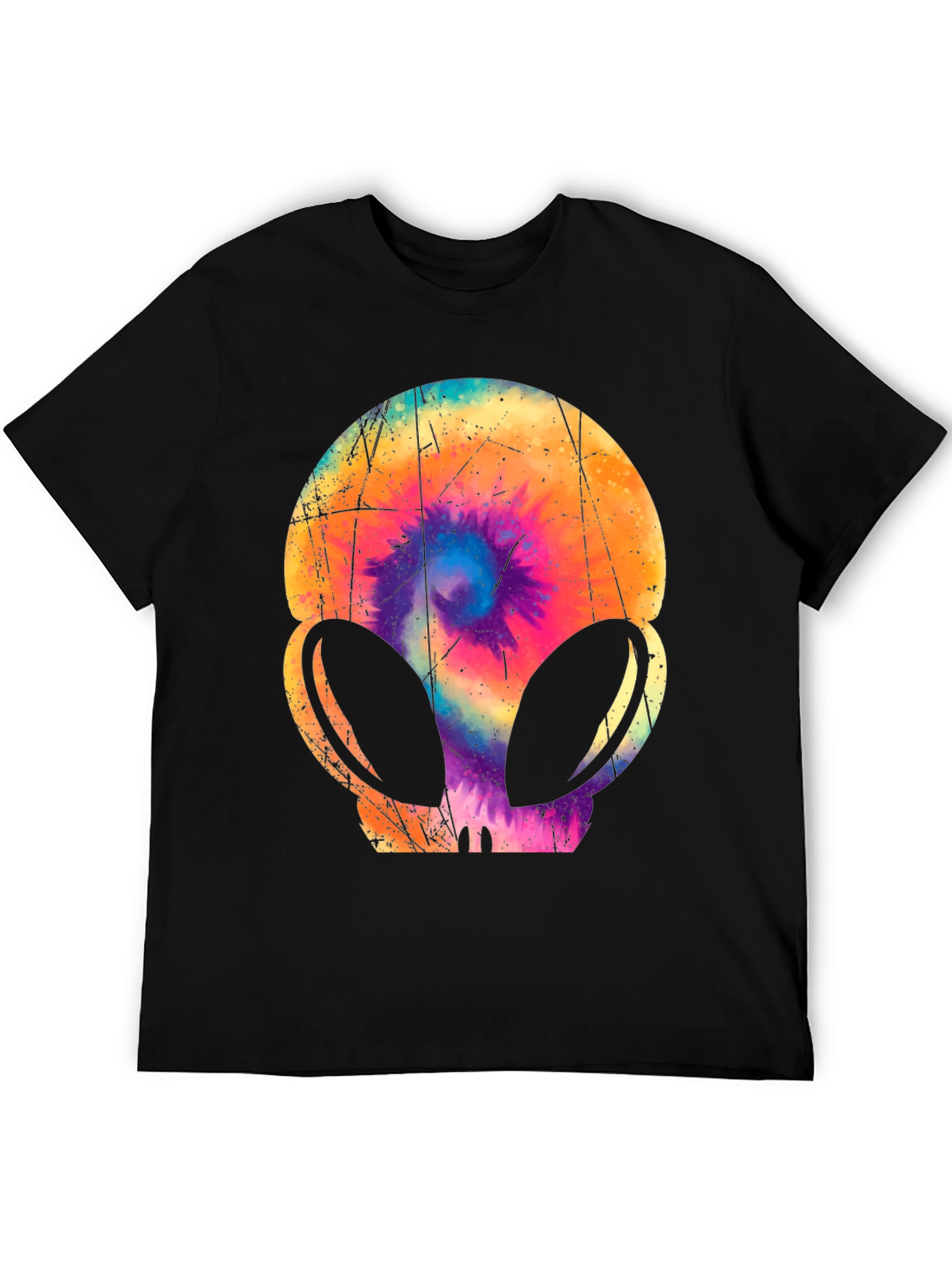 Retro Alien Tie-Dye Graphic Tee