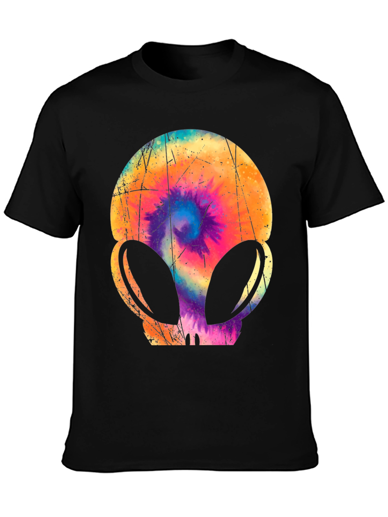 Retro Alien Tie-Dye Graphic Tee