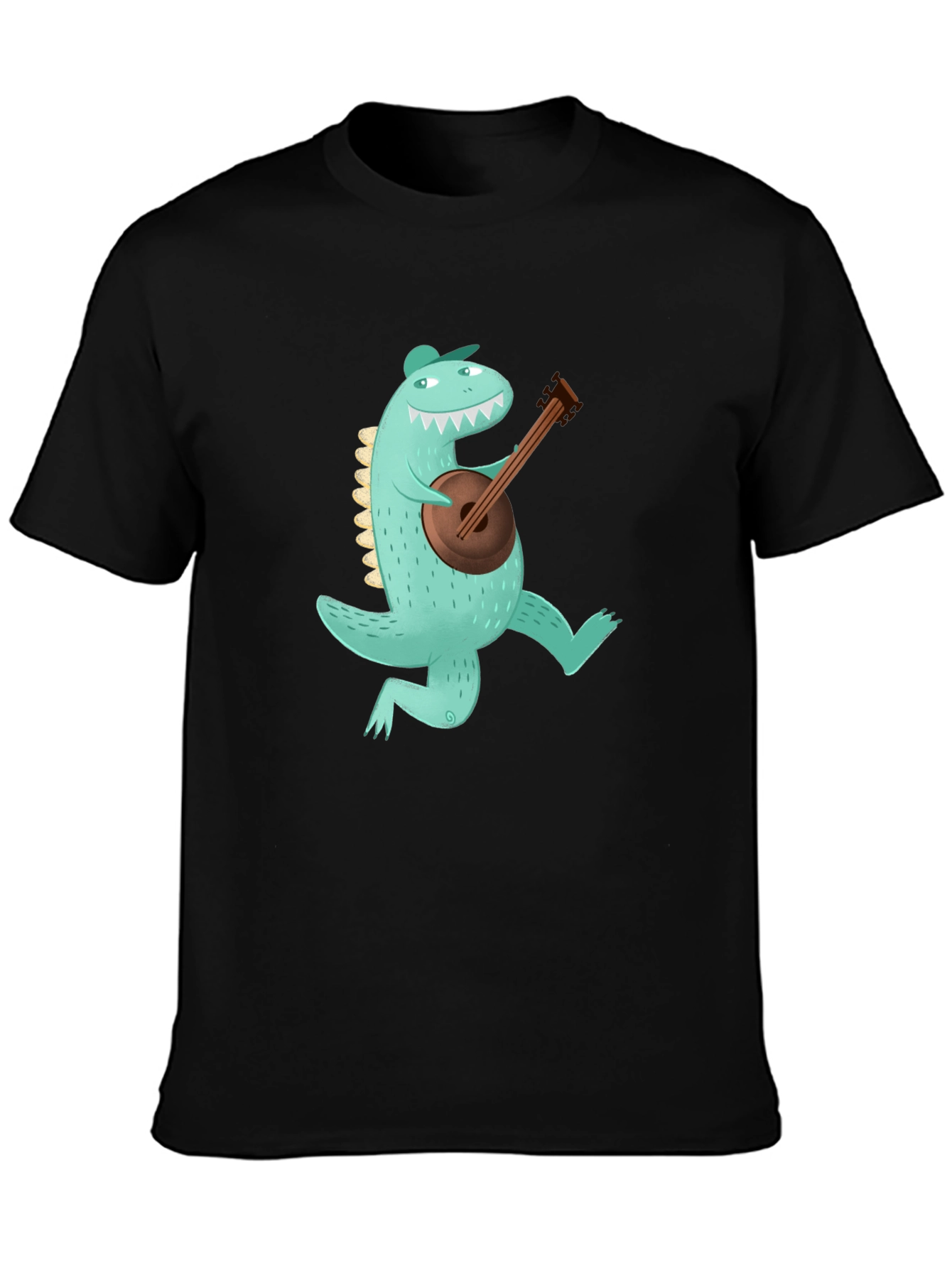 Dino Banjo Black T-Shirt