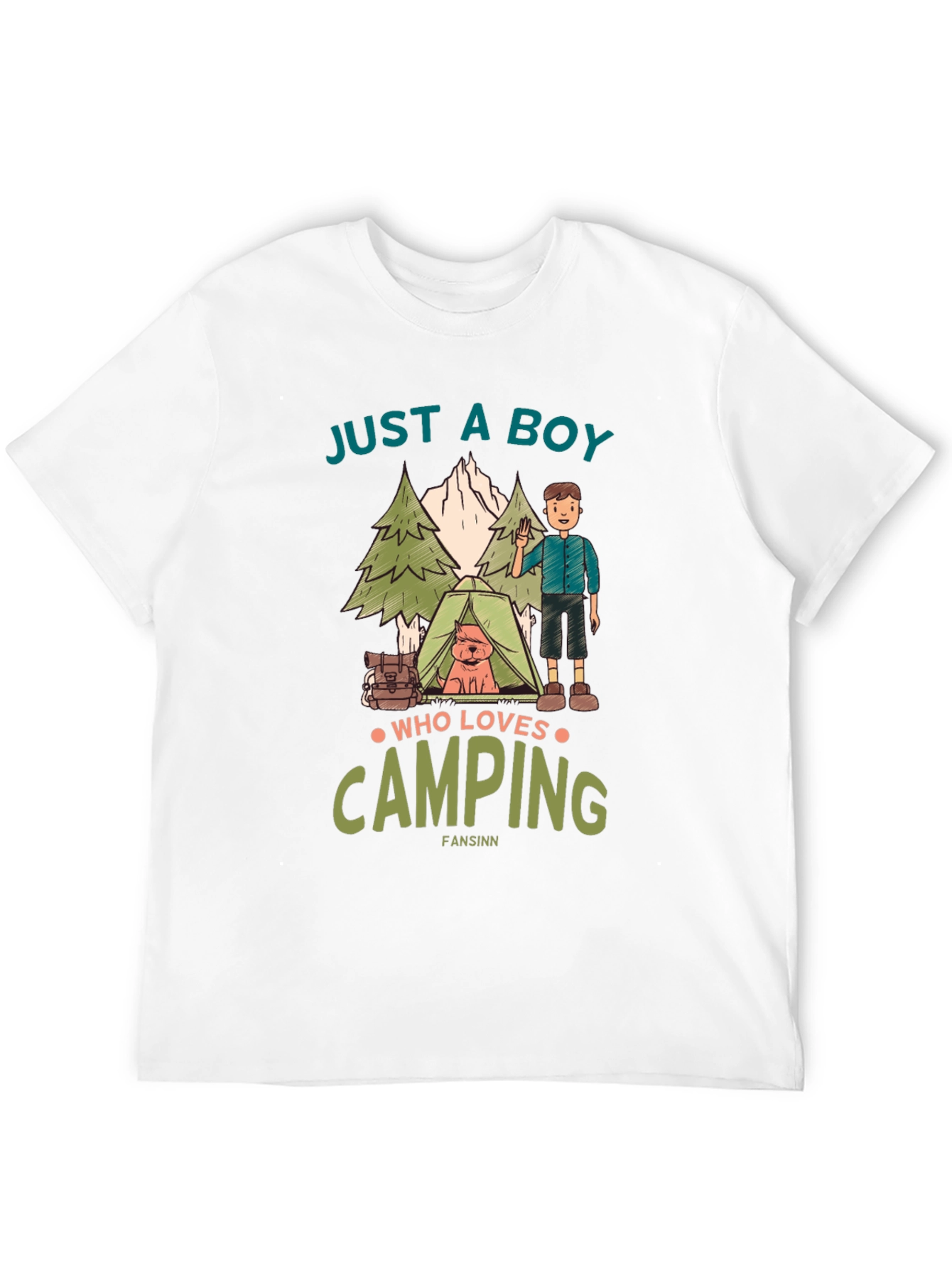 Boy Who Loves Camping T-Shirt