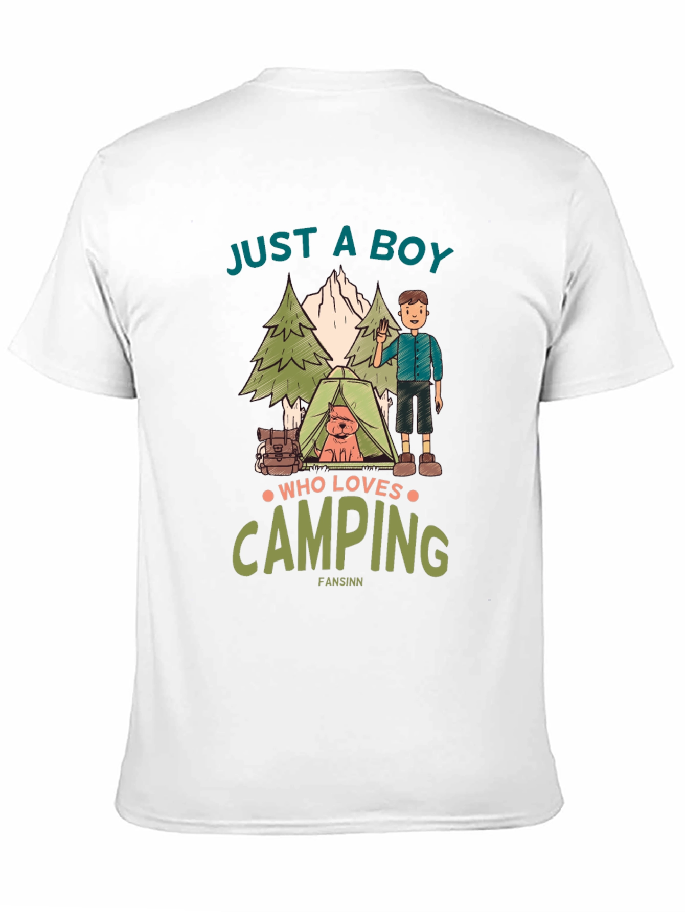 Boy Who Loves Camping T-Shirt