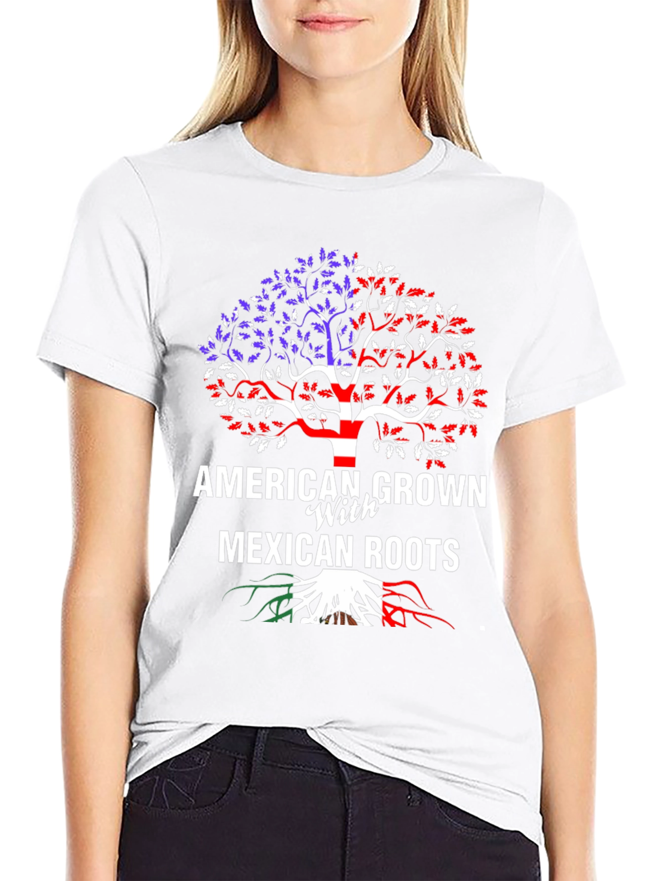 American Grown Mexican Roots T-Shirt