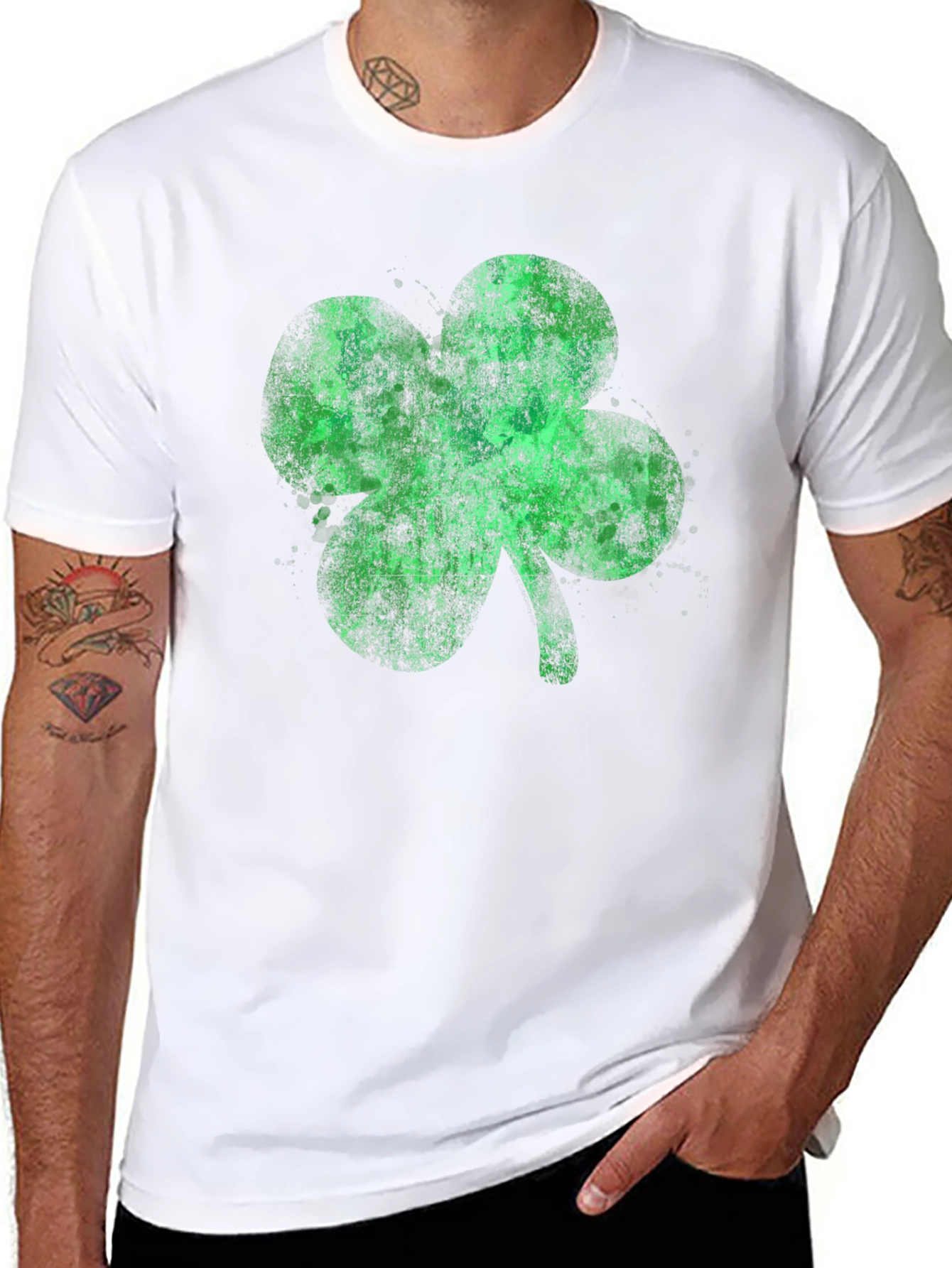 Shamrock T-Shirt - St. Patricks Day Black Tee