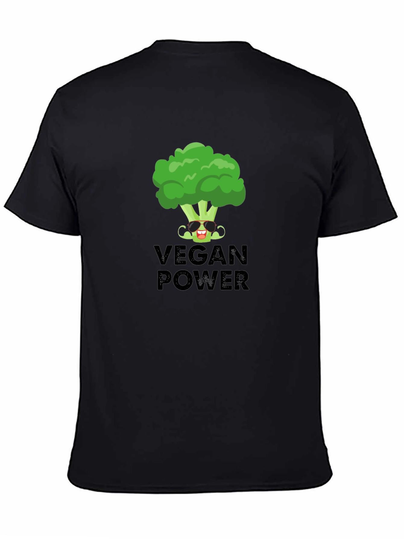 Vegan Power T-Shirt - Broccoli Graphic Tee