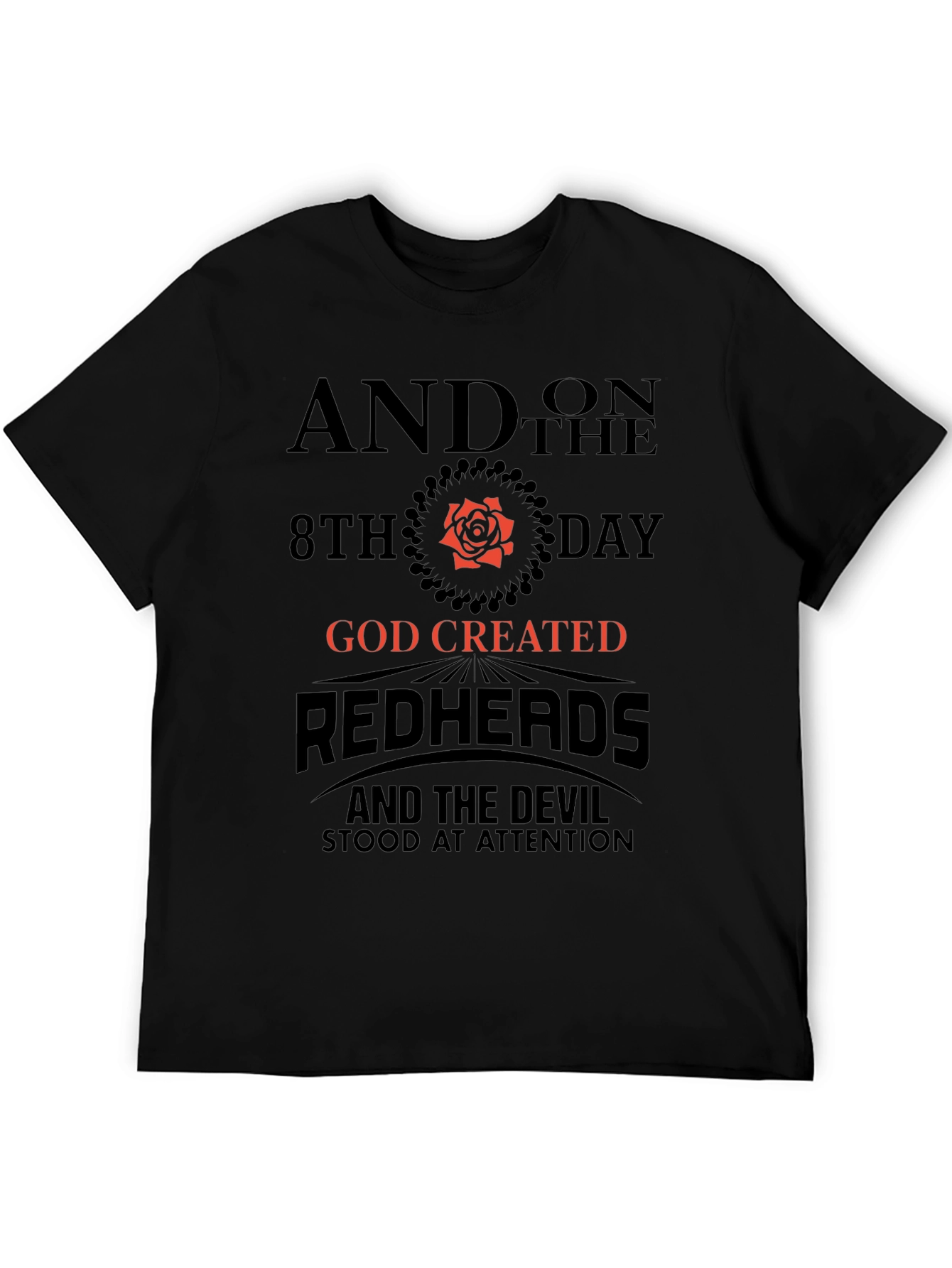 Redhead God Created Graphic Tee
