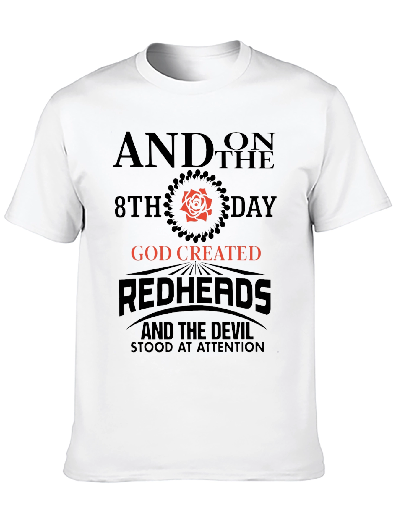 Redhead God Created Graphic Tee