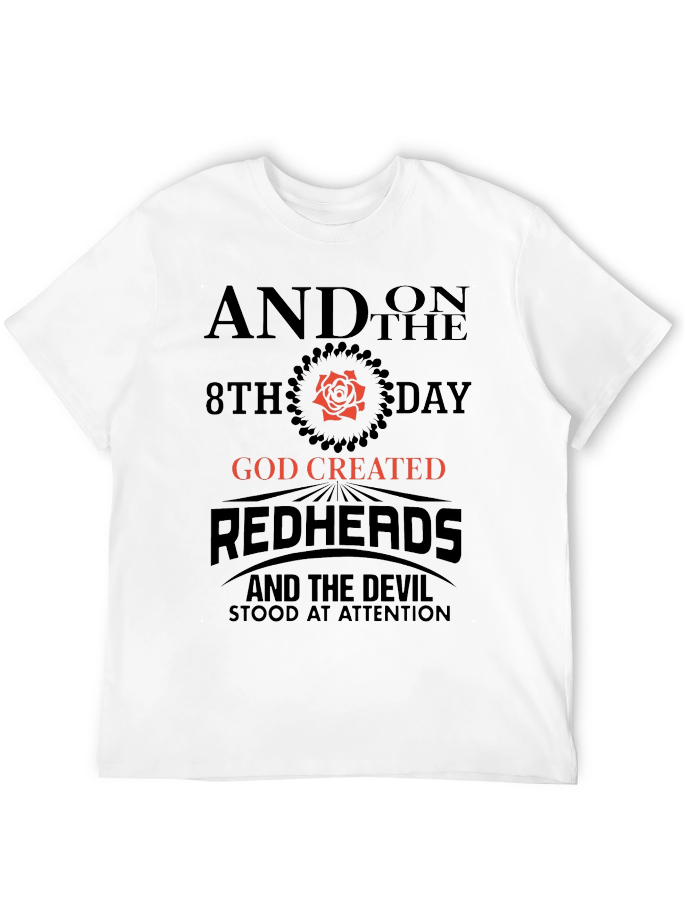 Redhead God Created Graphic Tee