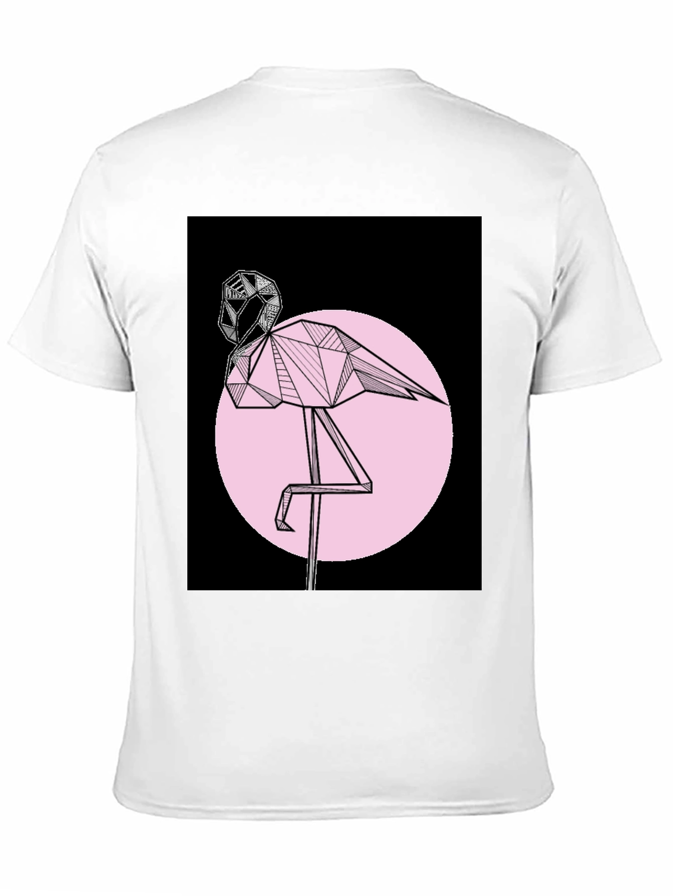 Geometric Flamingo Graphic T-Shirt