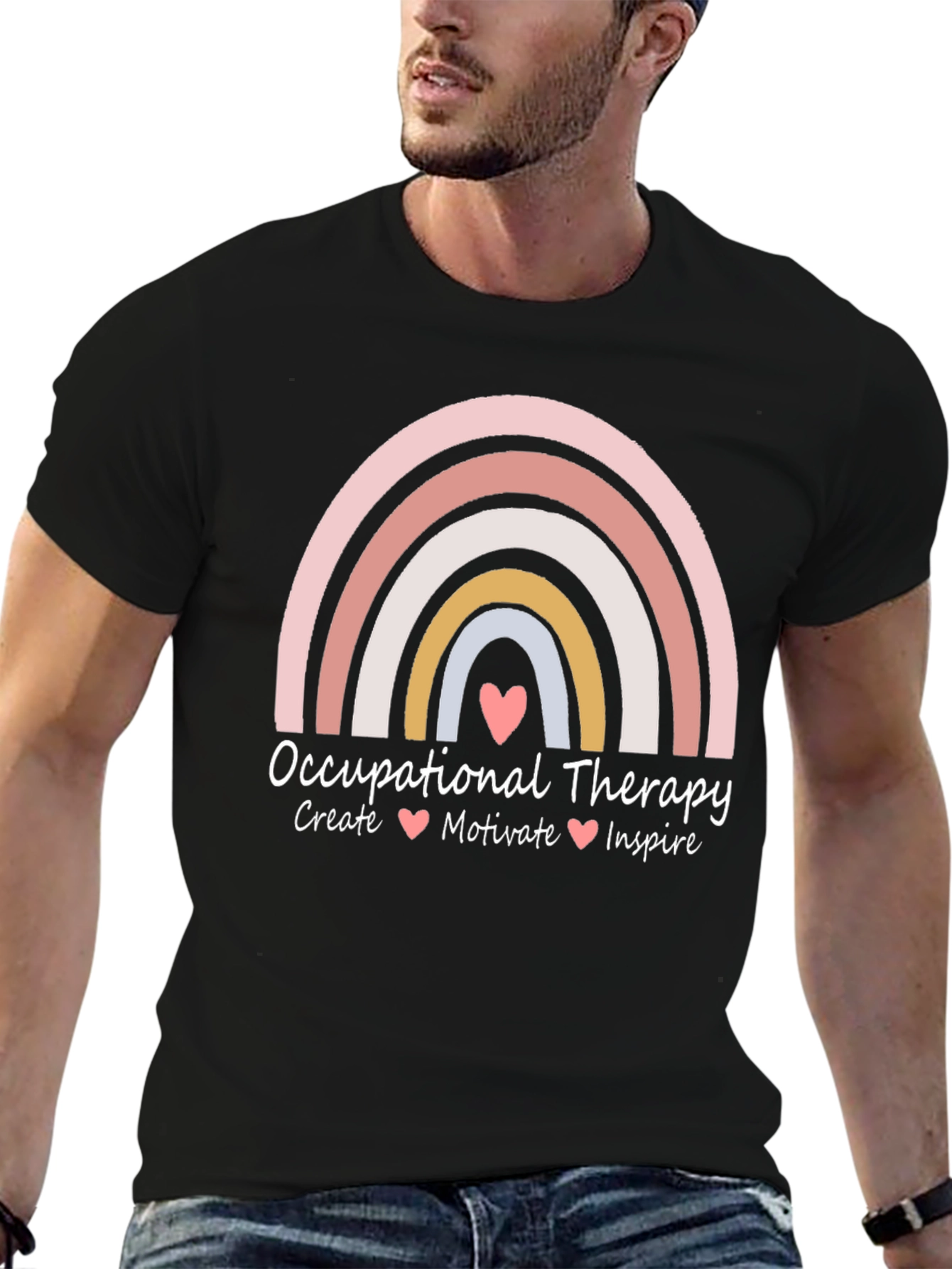 Occupational Therapy Rainbow Graphic Tee