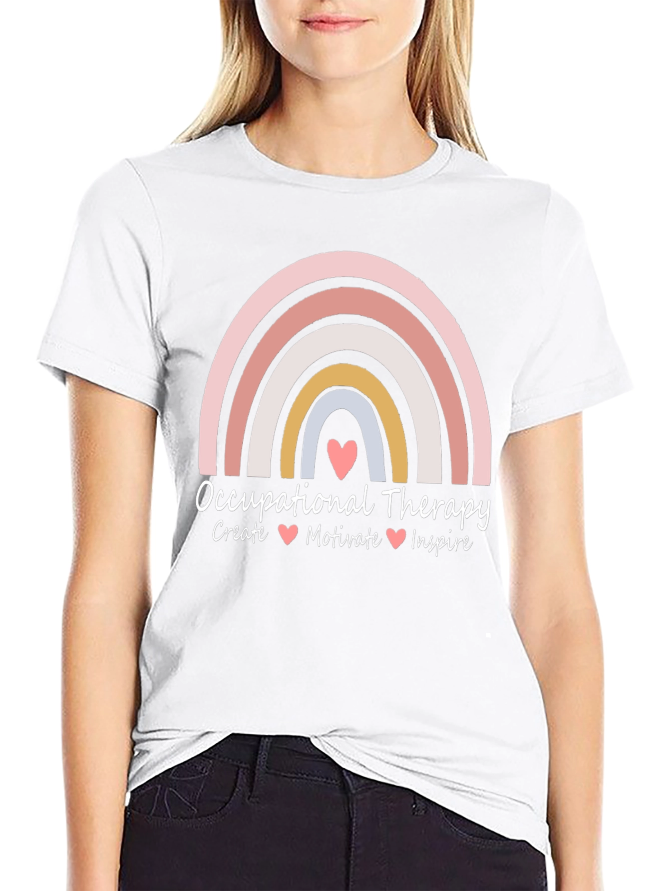 Occupational Therapy Rainbow Graphic Tee