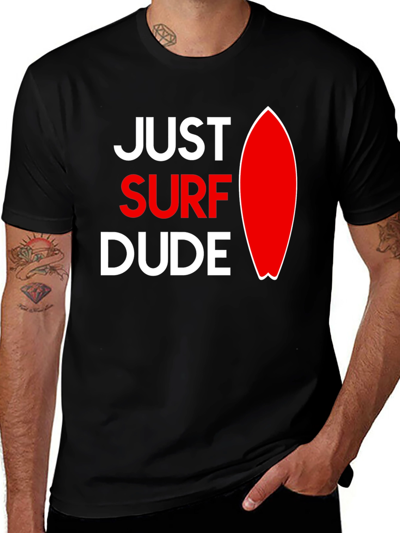 Just Surf Dude Graphic T-Shirt