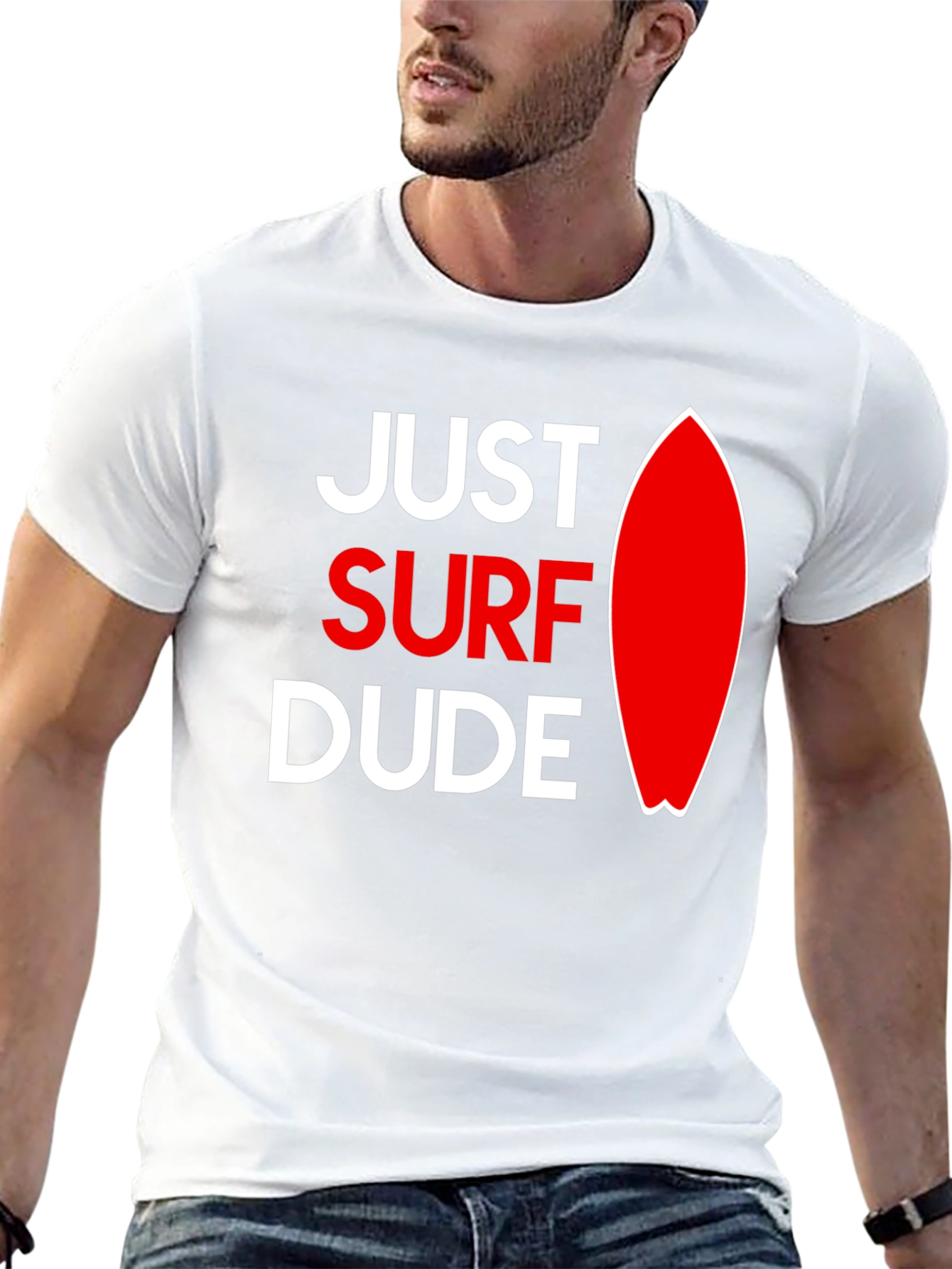 Just Surf Dude Graphic T-Shirt